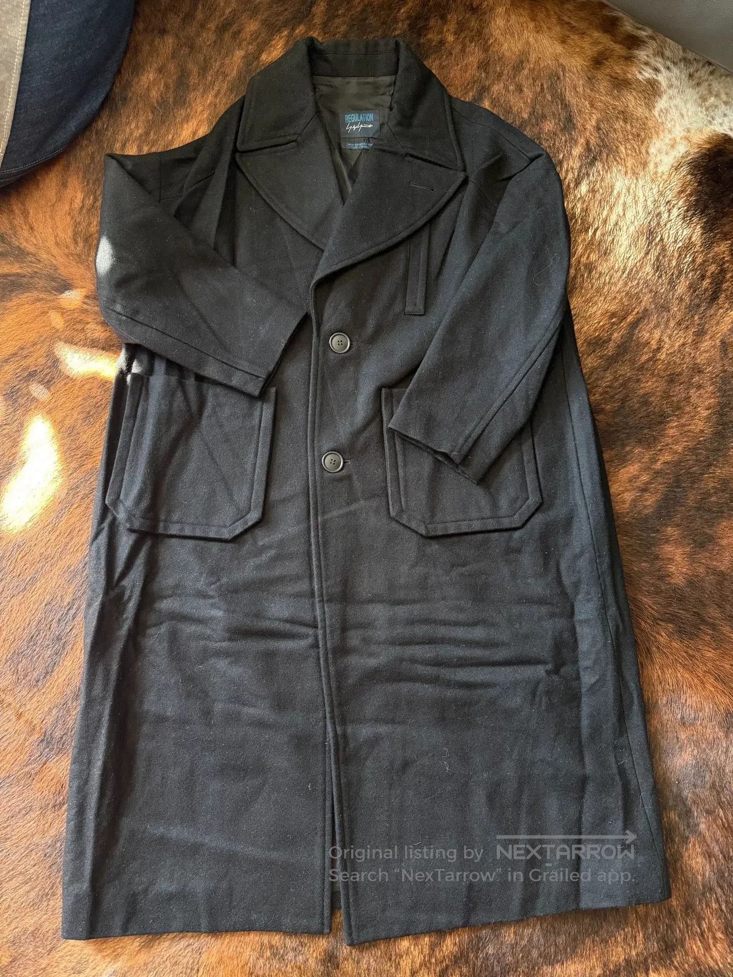 Yohji Yamamoto Yohji Yamamoto Wool Coat Size 2 Black Long. Size US M / EU 48-50 / 2 - 1 Thumbnail
