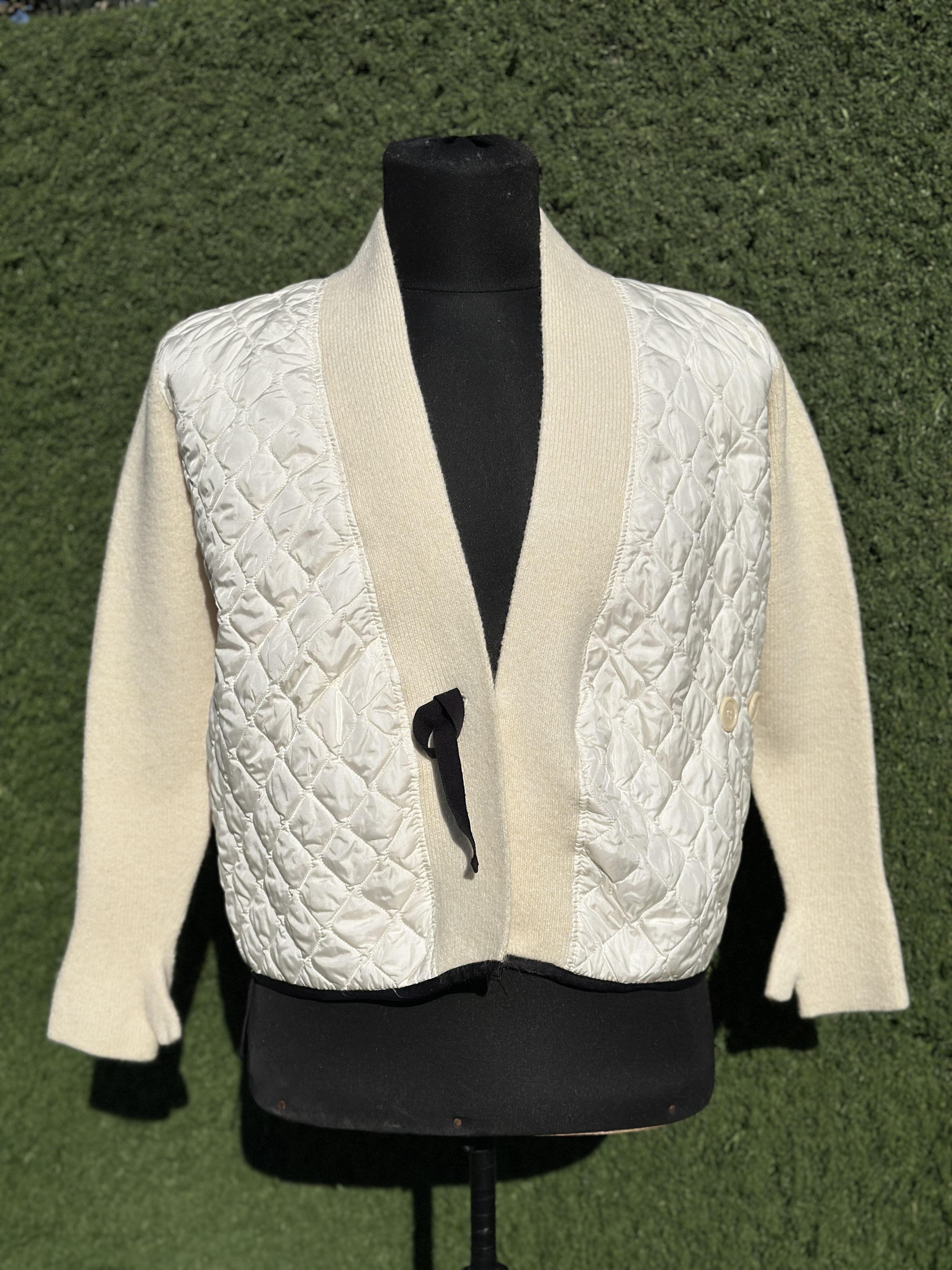 Prada Prada Linea Rossa Quilted Wool Hybrid Jacket IT40 Italy Size S / US 4 / IT 40 - 2 Thumbnail