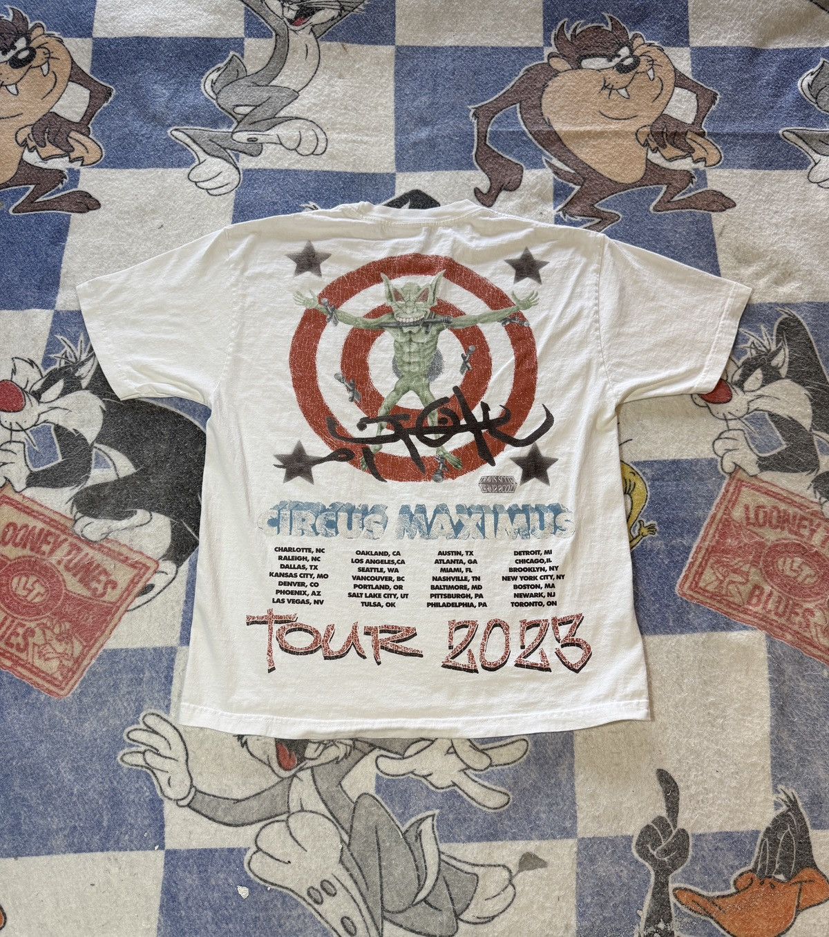 Travis Scott Travis Scott circus Maximus tour tee Size US L / EU 52-54 / 3 - 3 Thumbnail