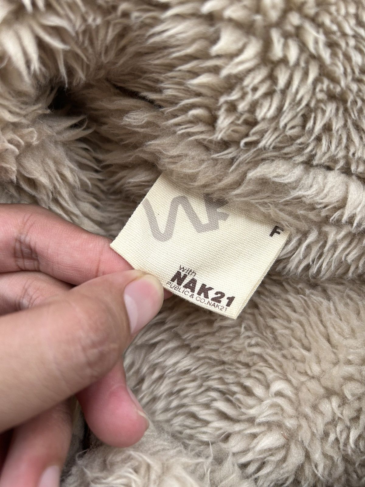 Japanese Brand NAK21 Assymetrical fur zipper winter style Ifsixwasnine lgb Size US L / EU 52-54 / 3 - 8 Thumbnail