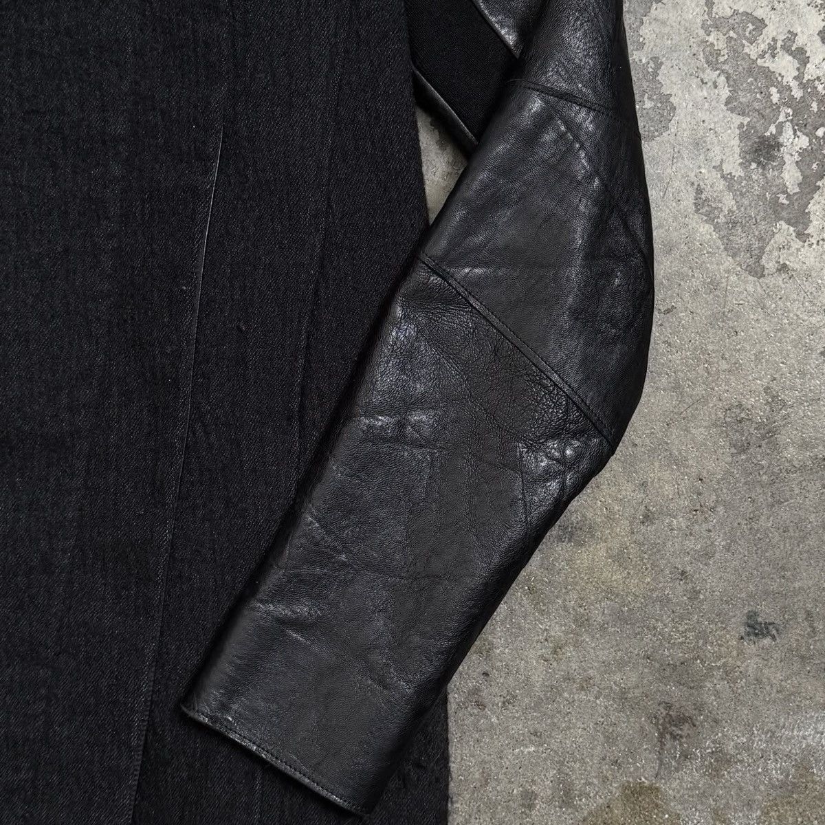 Helmut Lang HELMUT LANG WOOL/LINEN LAMB SKIN TRENCH - BLACK - M Size M / US 6-8 / IT 42-44 - 2 Thumbnail