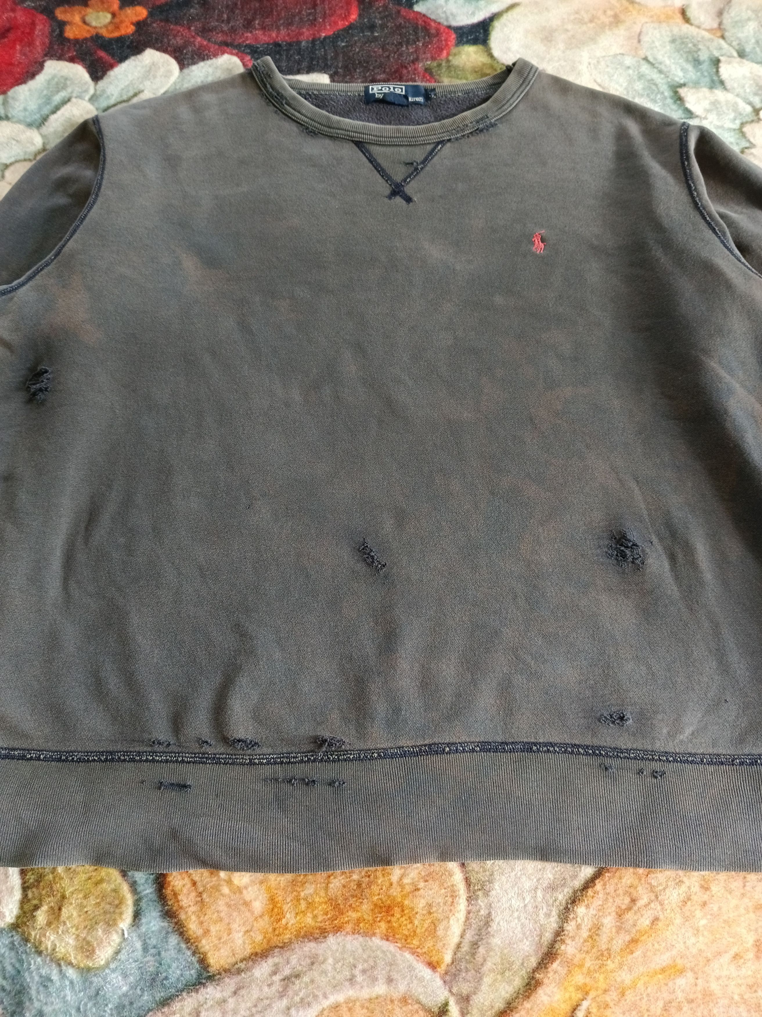 Polo Ralph Lauren THRASHED🔥VINTAGE 90s POLO BY RALPH LAUREN Size US L / EU 52-54 / 3 - 4 Thumbnail