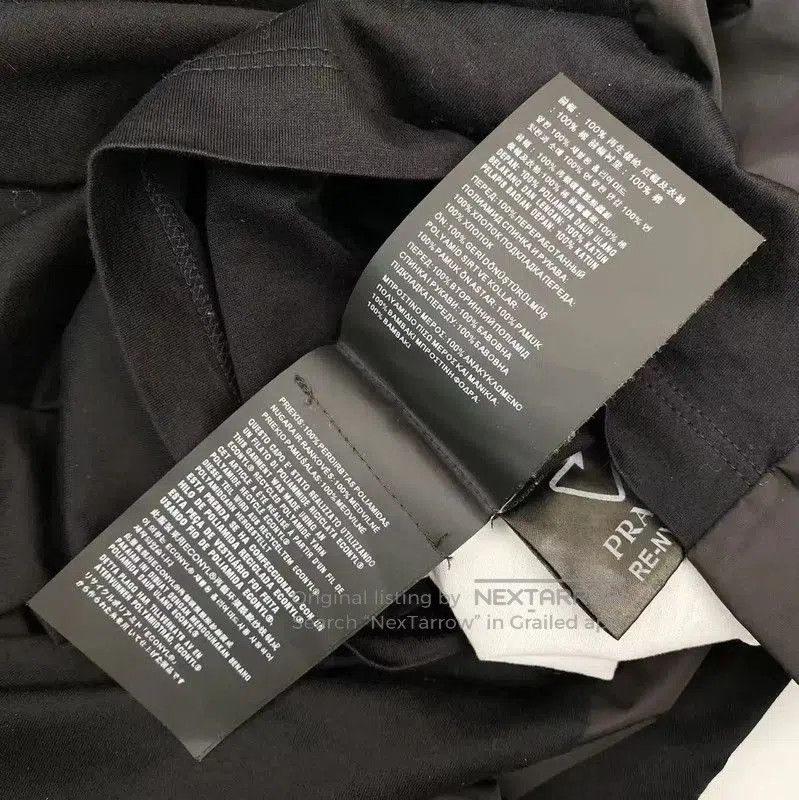 Prada Prada Black Cotton T-Shirt for Women. Size XS / US 0-2 / IT 36-38 - 5 Thumbnail