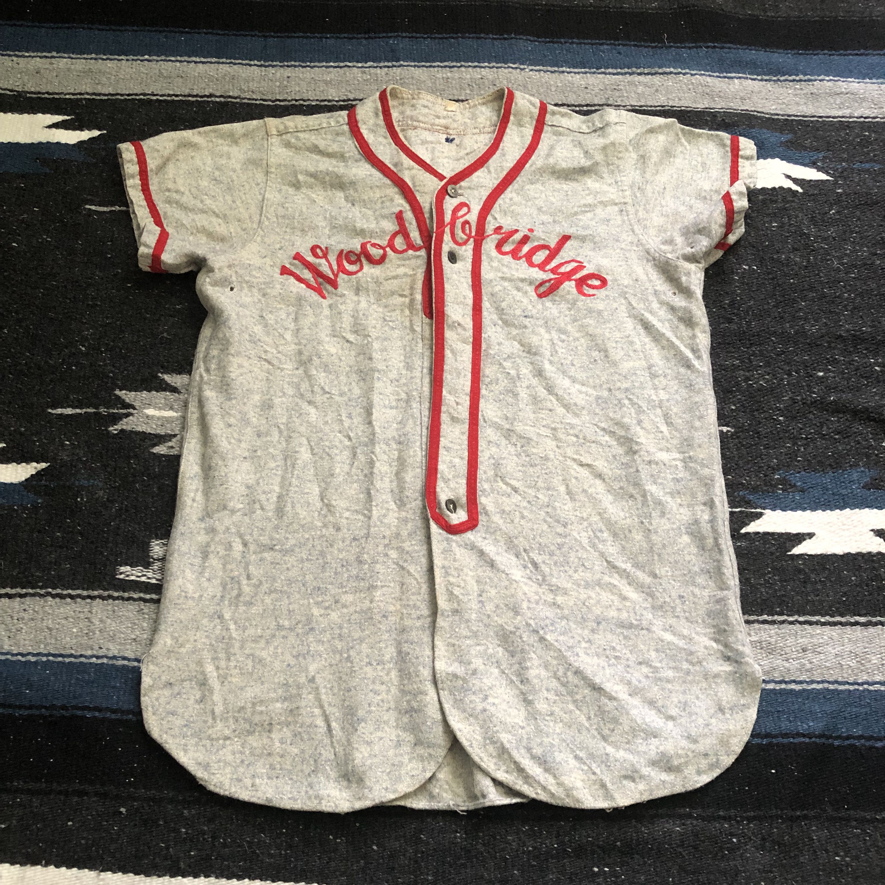 MLB Vintage 50s Woodridge American baseball embroidery jersey Size US S / EU 44-46 / 1 - 1 Thumbnail