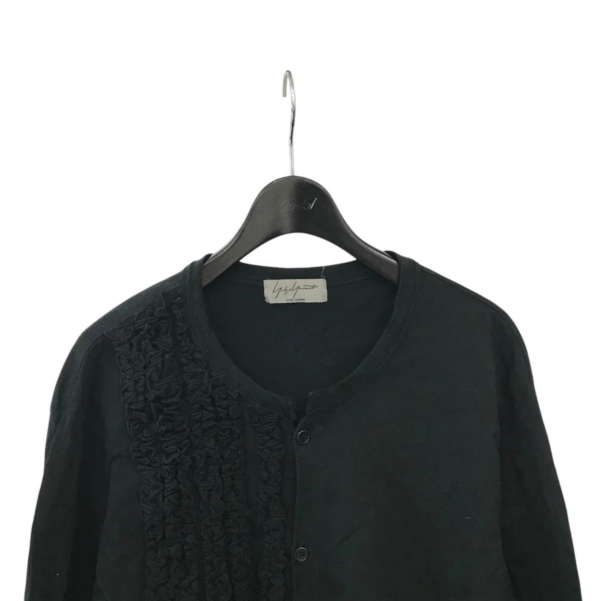 Yohji Yamamoto Yohji Yamamoto pour homme Henley neck ruffle cut and sew Size US L / EU 52-54 / 3 - 3 Thumbnail