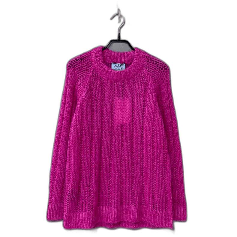 Prada Pink Knitted Sweater by PRADA Size M / US 6-8 / IT 42-44 - 1 Thumbnail