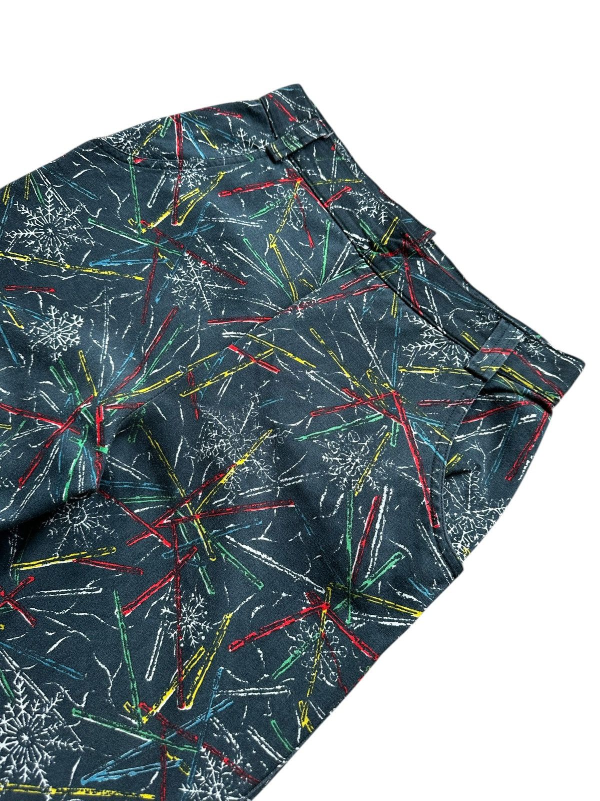 Vintage 70's vintage BENETTON Italy printed pants Size US 28 / EU 44 - 3 Thumbnail