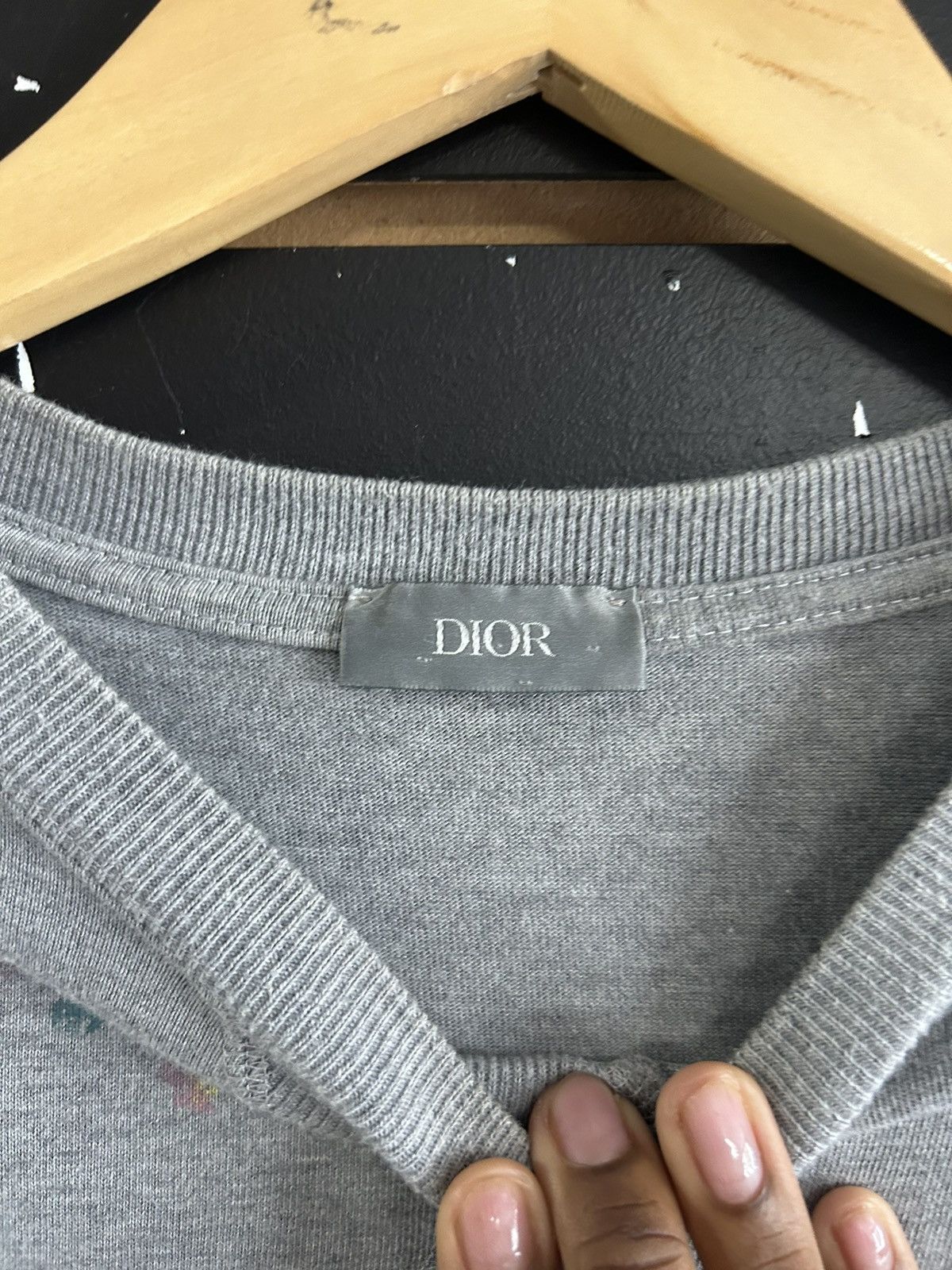 Dior Grey Dior paint splatter shirt Size US S / EU 44-46 / 1 - 4 Thumbnail