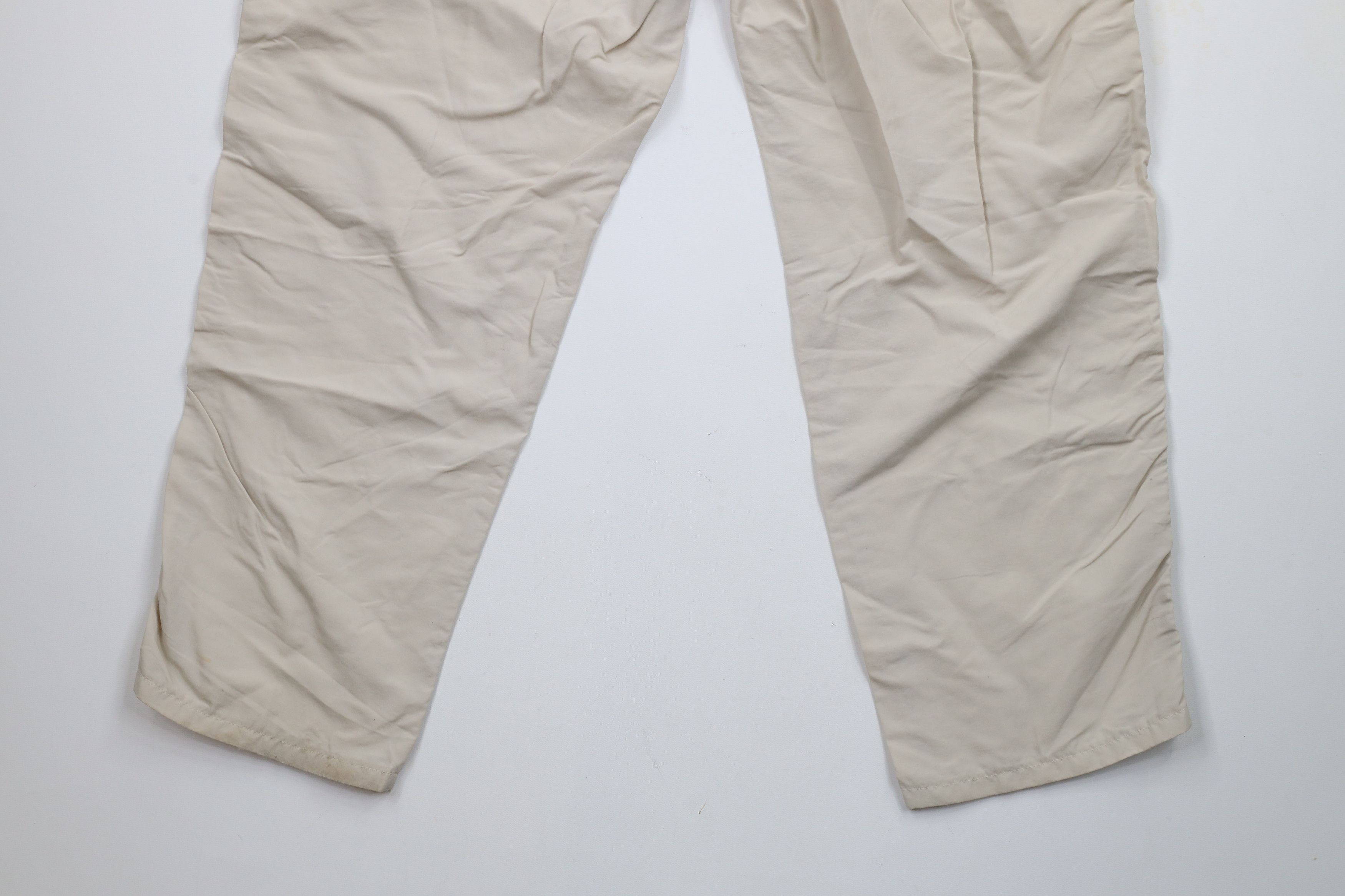 Lands' End × Vintage Vintage 90s Lands End Wide Leg Windbreaker Pants Beige USA Size 38" / US 16 / IT 52 - 10 Thumbnail