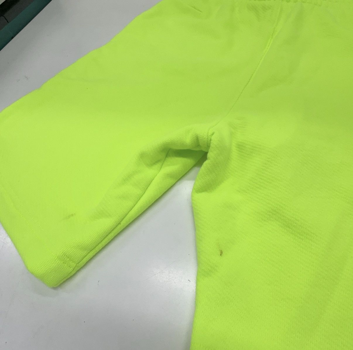 Off-White Off-White Fluorescent Yellow 3D Pencil Sweatshorts Size US 30 / EU 46 - 9 Thumbnail