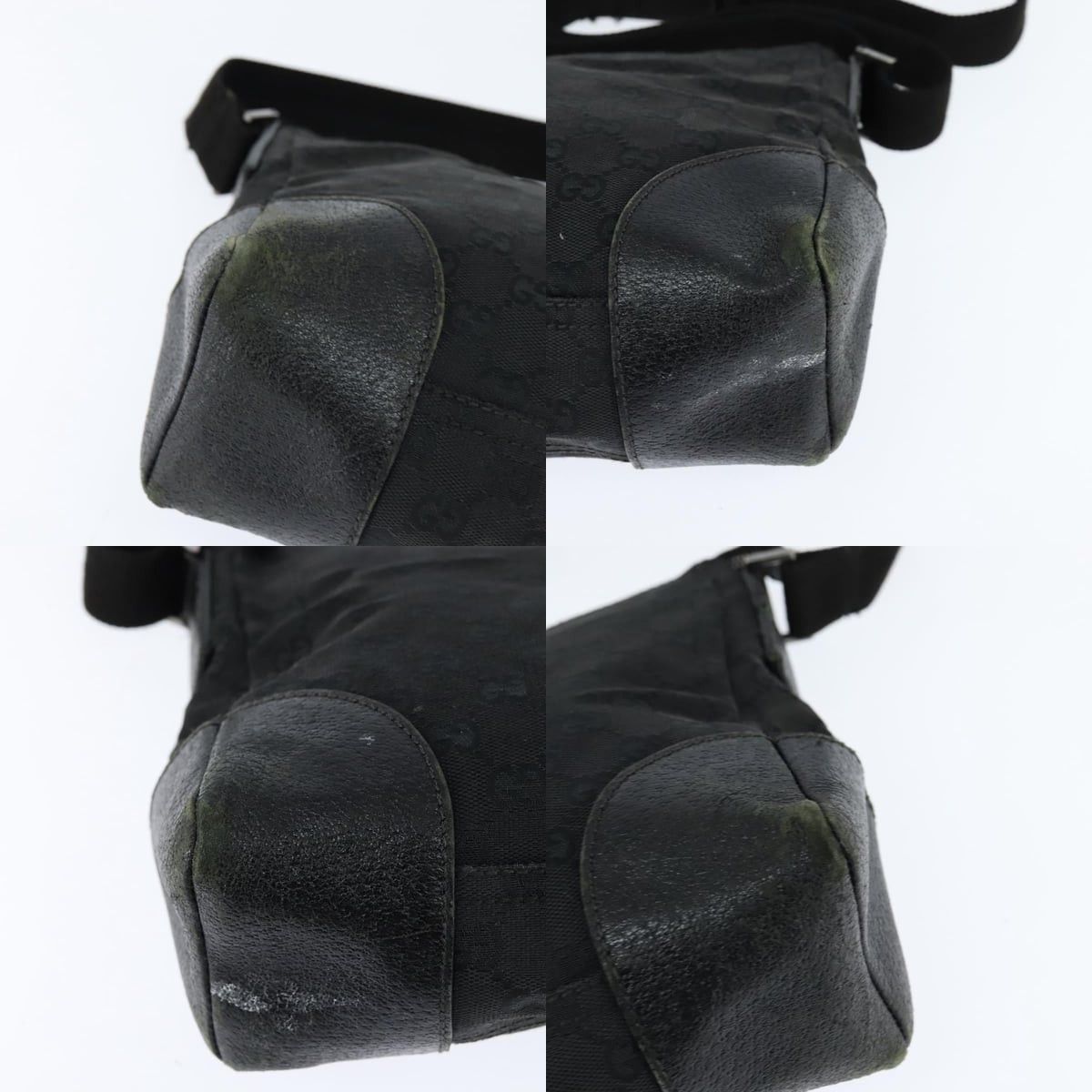 Gucci GUCCI GG Canvas Shoulder Bag Black Silver Size ONE SIZE - 10 Thumbnail