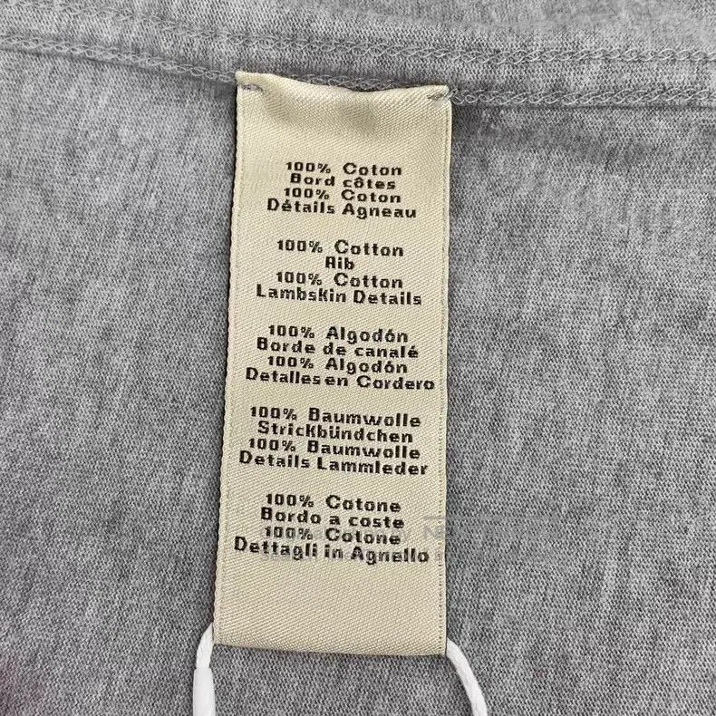 Hermes Hermes Gray Geometric Pattern Leather Patch Cotton Crewnec Size S / US 4 / IT 40 - 6 Thumbnail
