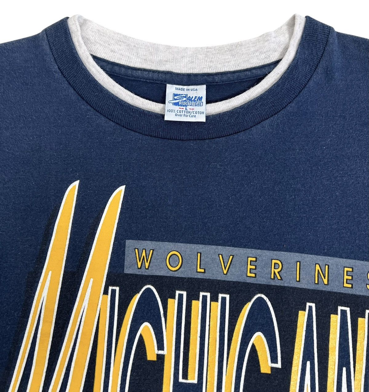 NBA 90s Vintage Michigan Wolverines Tee Size US L / EU 52-54 / 3 - 4 Thumbnail