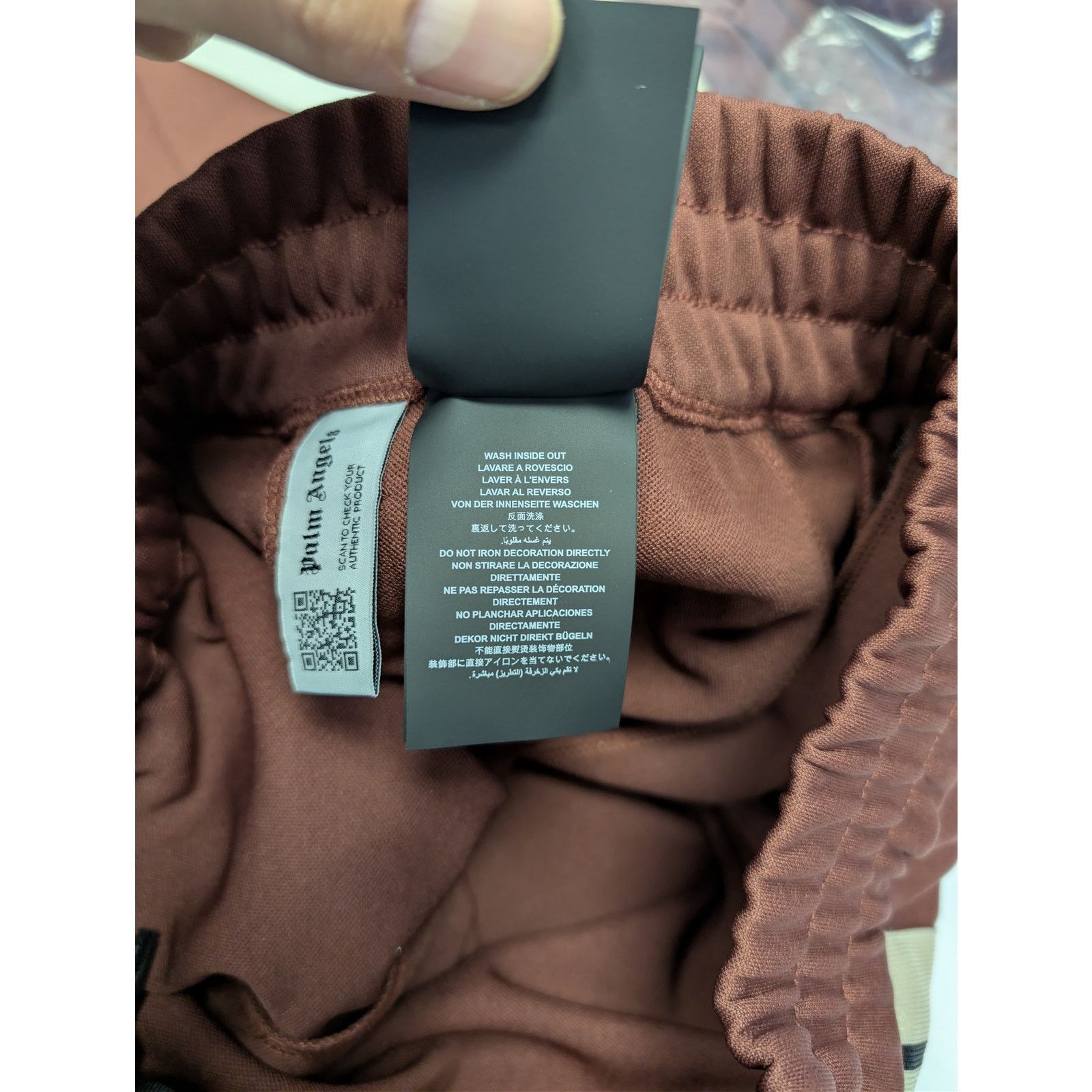Palm Angels o1rshd1 Q:2 / Classic Logo Track Pants Burgundy / Off White Size US 30 / EU 46 - 20 Thumbnail