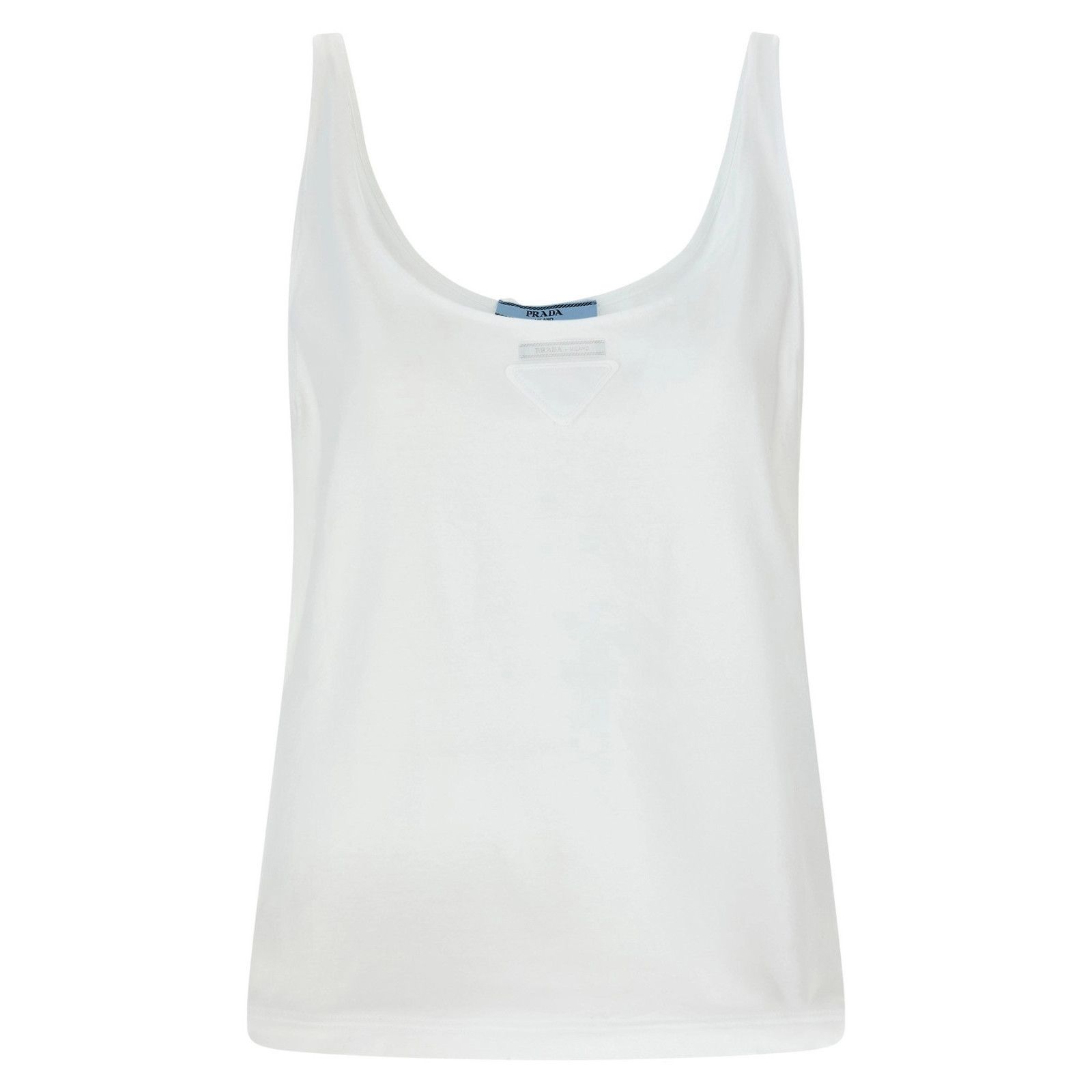 PRADA Wire White Cotton Tank Top New & Authentic (Women's si