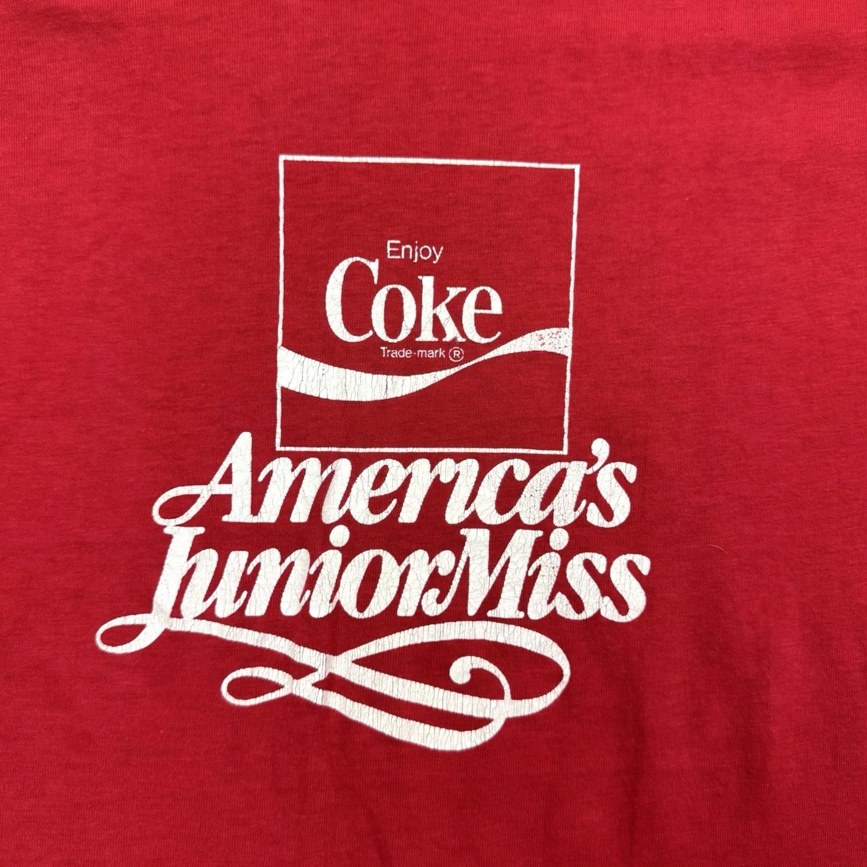 Vintage Vintage Coca Cola Americas Junior Miss Shirt Adult Medium 1980s Hipster Punk Size US M / EU 48-50 / 2 - 2 Thumbnail