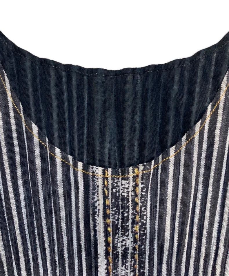 Issey Miyake Issey Miyake Striped pleated dress Size L / US 10 / IT 46 - 4 Thumbnail