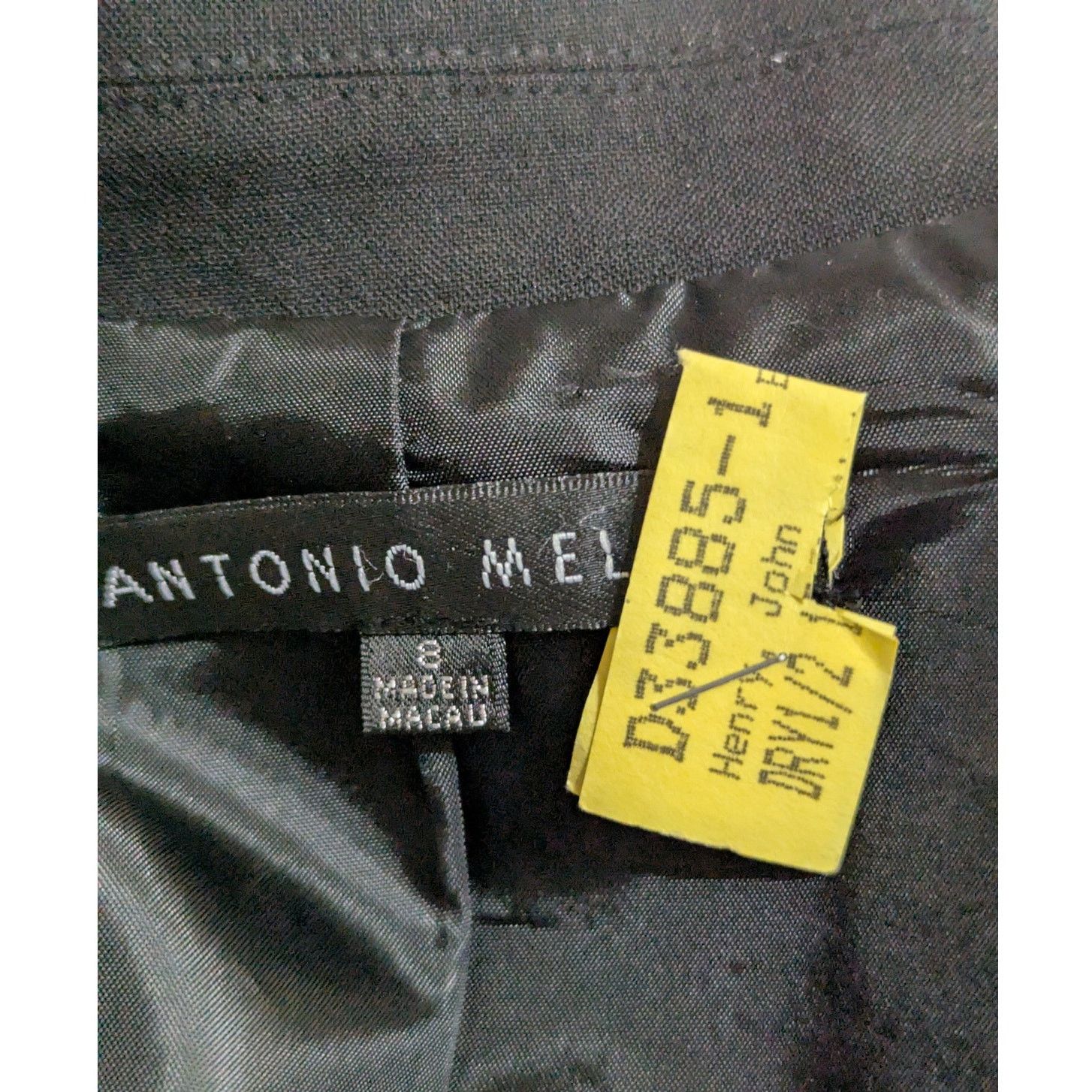 Other Antonio Melani Wmns Sz 8 Black Blazer Virgin wool EUC Size M / US 6-8 / IT 42-44 - 6 Thumbnail