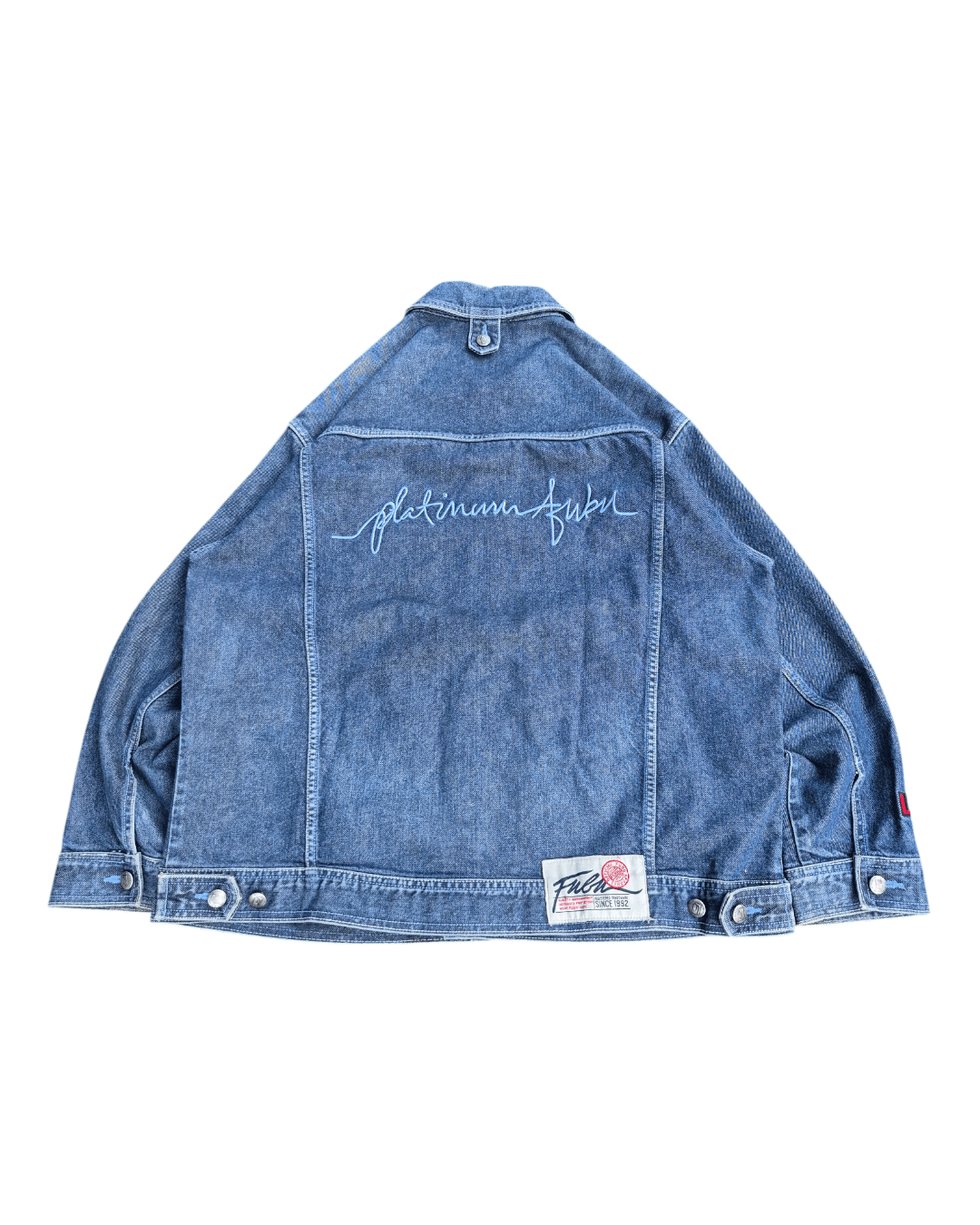 Fubu Trucker Denim Jacket Type 1 Platinum Fubu Size US XL / EU 56 / 4 - 1 Thumbnail