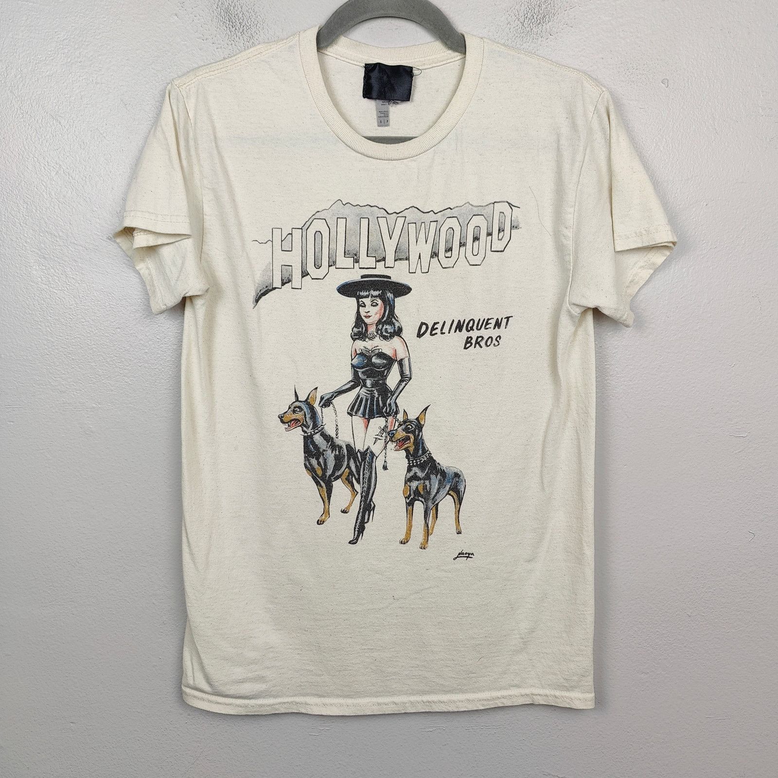 Other Delinquent Bros T-Shirt Mens Small Cream Dominatrix Graphic Size US S / EU 44-46 / 1 - 1 Thumbnail