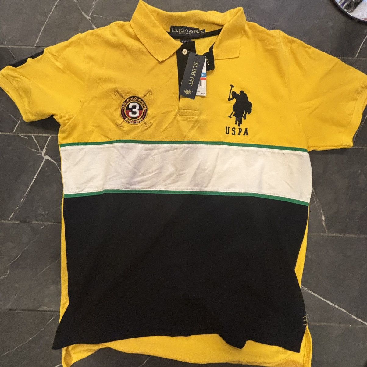 U.S. Polo Assn. Rare Tags On Striped Polo Ralph Lauren Size US XL / EU 56 / 4 - 3 Thumbnail