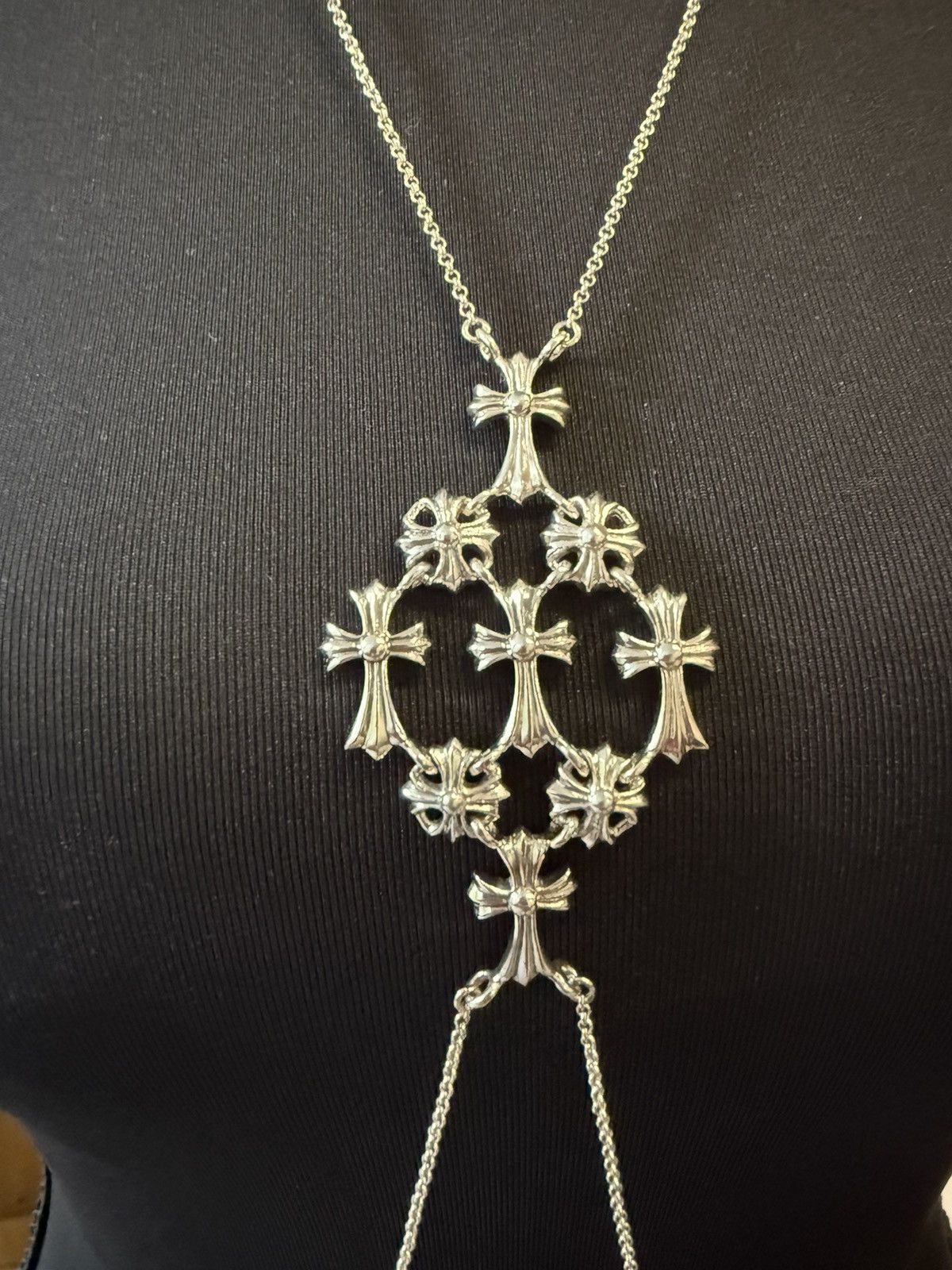 Chrome Hearts 1 of 1 FULL BODY CHAIN MULTI CROSS SILVER Size ONE SIZE - 12 Thumbnail