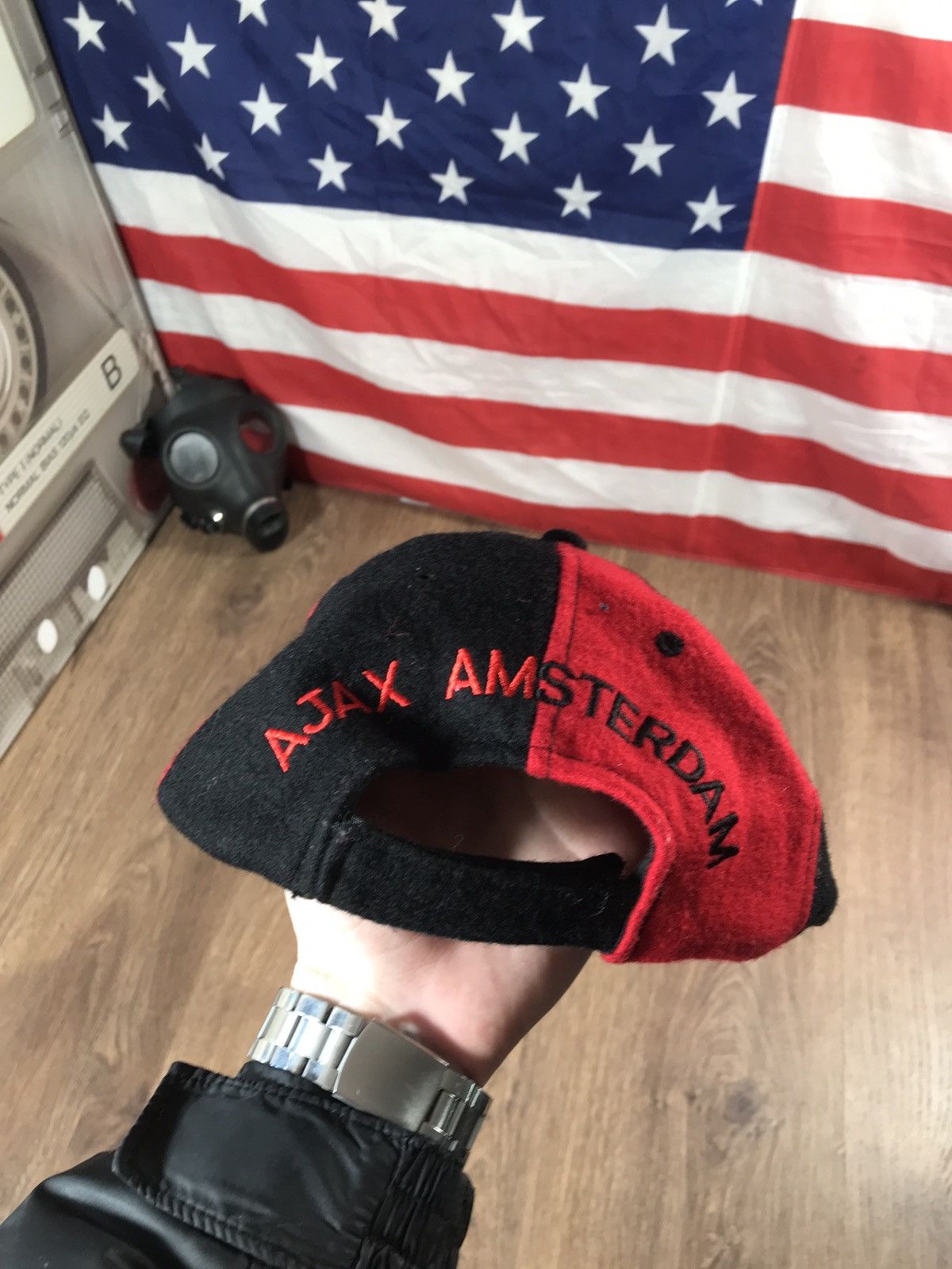 Vintage Vintage AJAX Amsterdam Wool Cap 90s Size ONE SIZE - 4 Thumbnail