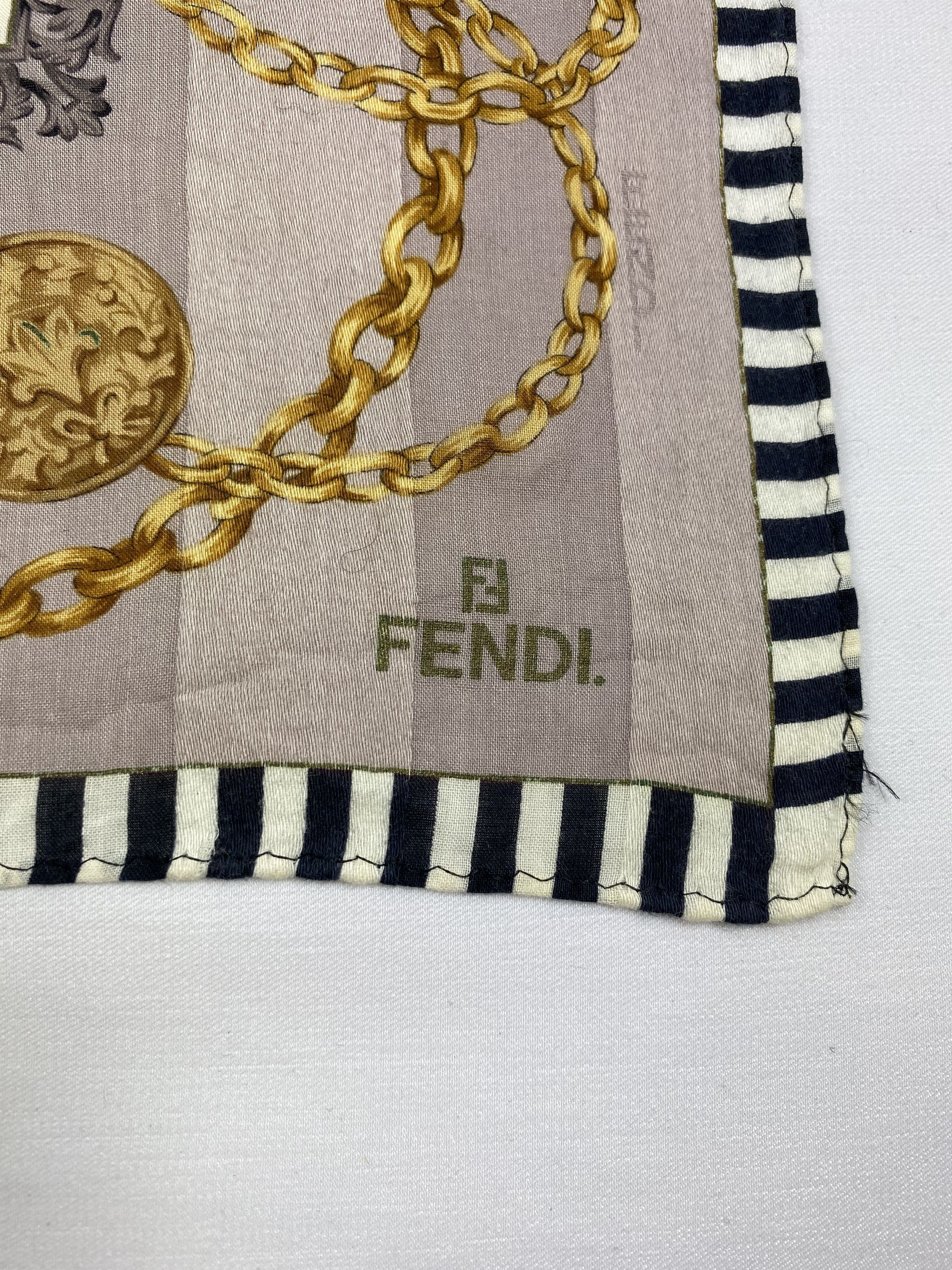 Vintage Fendi Handkerchief / Bandana / Neckerchief A932 Size ONE SIZE - 5 Thumbnail