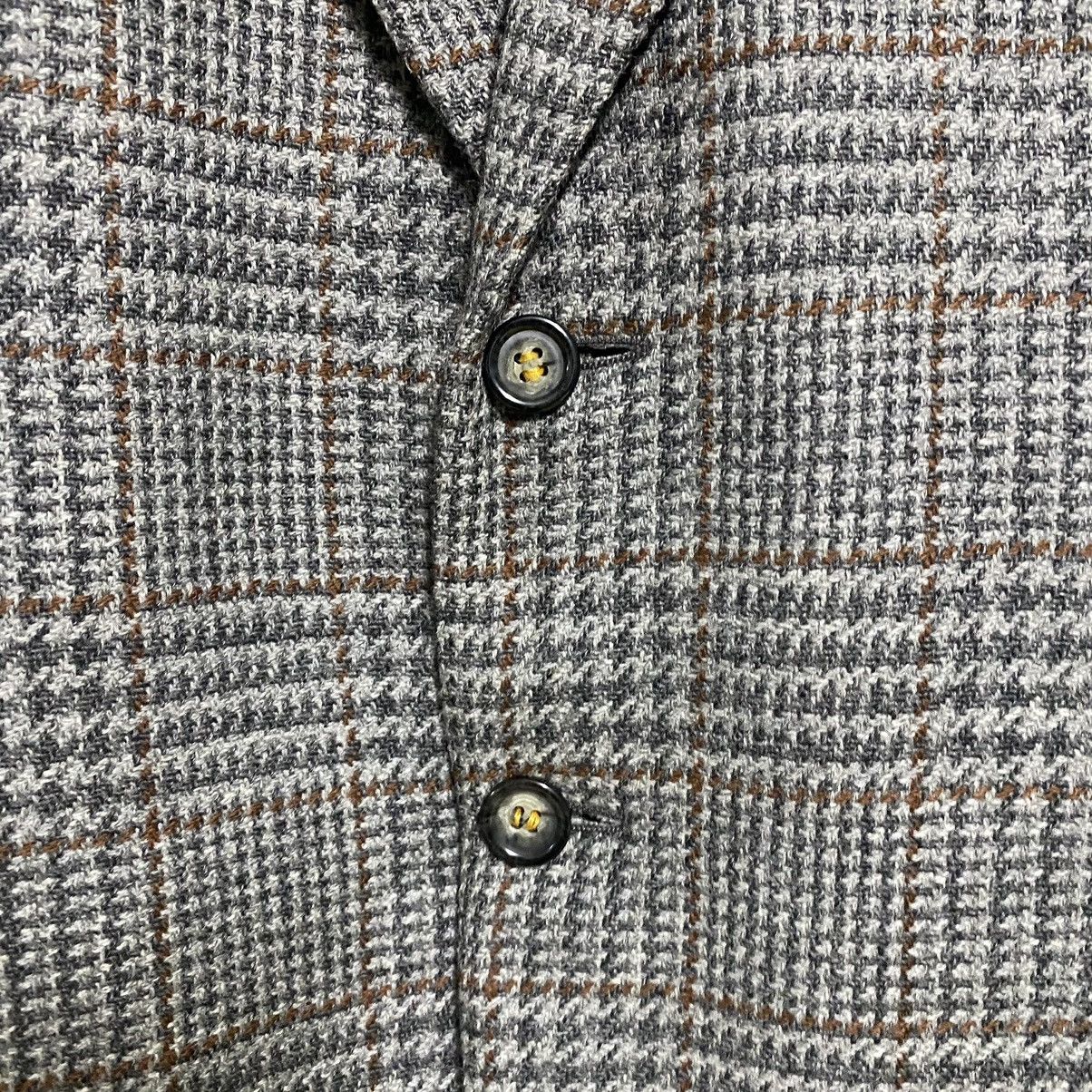 Celine Vintage Celine Houndstooth Checked Wool Blazer Jacket Size US L / EU 52-54 / 3 - 17 Thumbnail