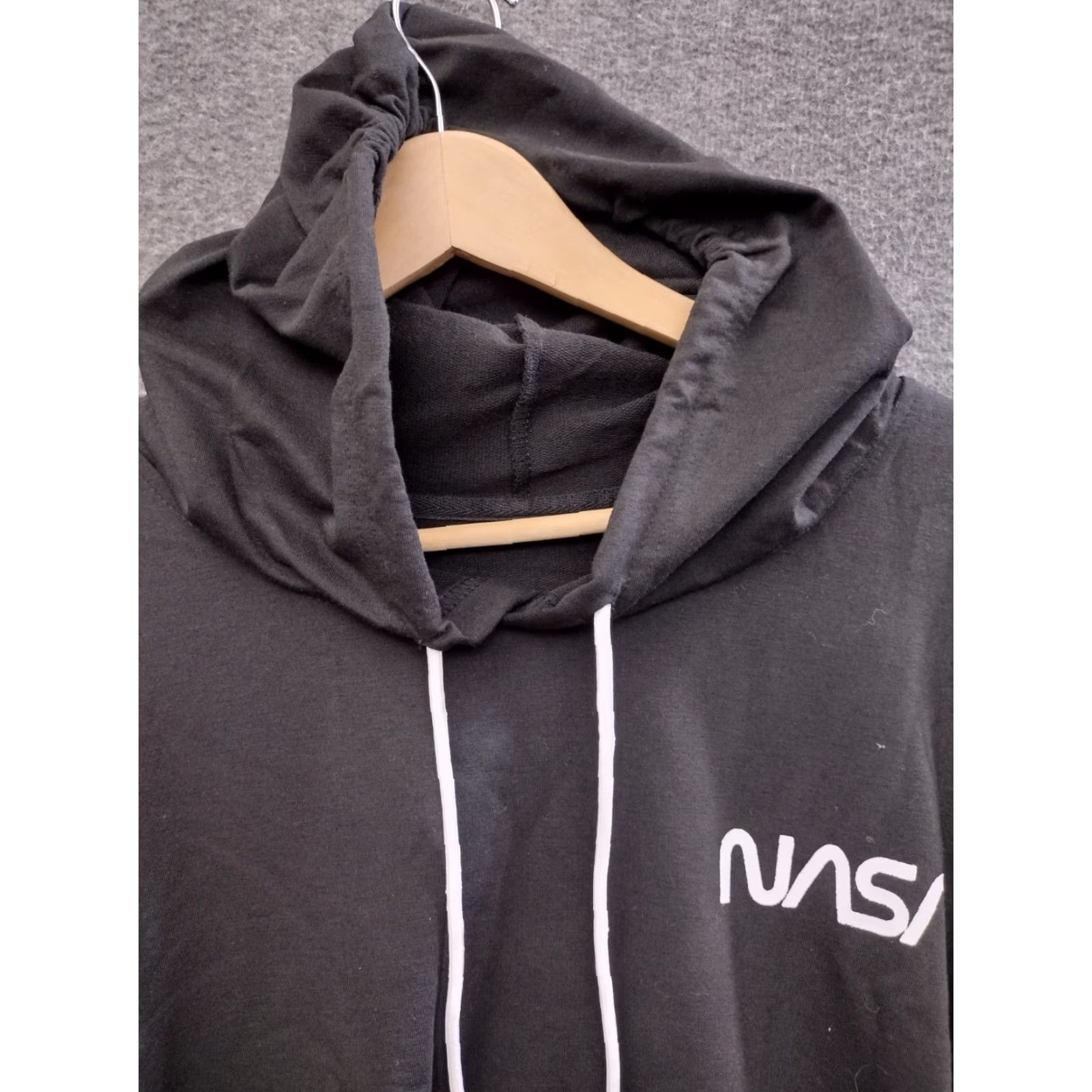 NASA NASA Unbranded Logo Hoodie Sweatshirt Men XXL Black/White Size US XXL / EU 58 / 5 - 3 Thumbnail