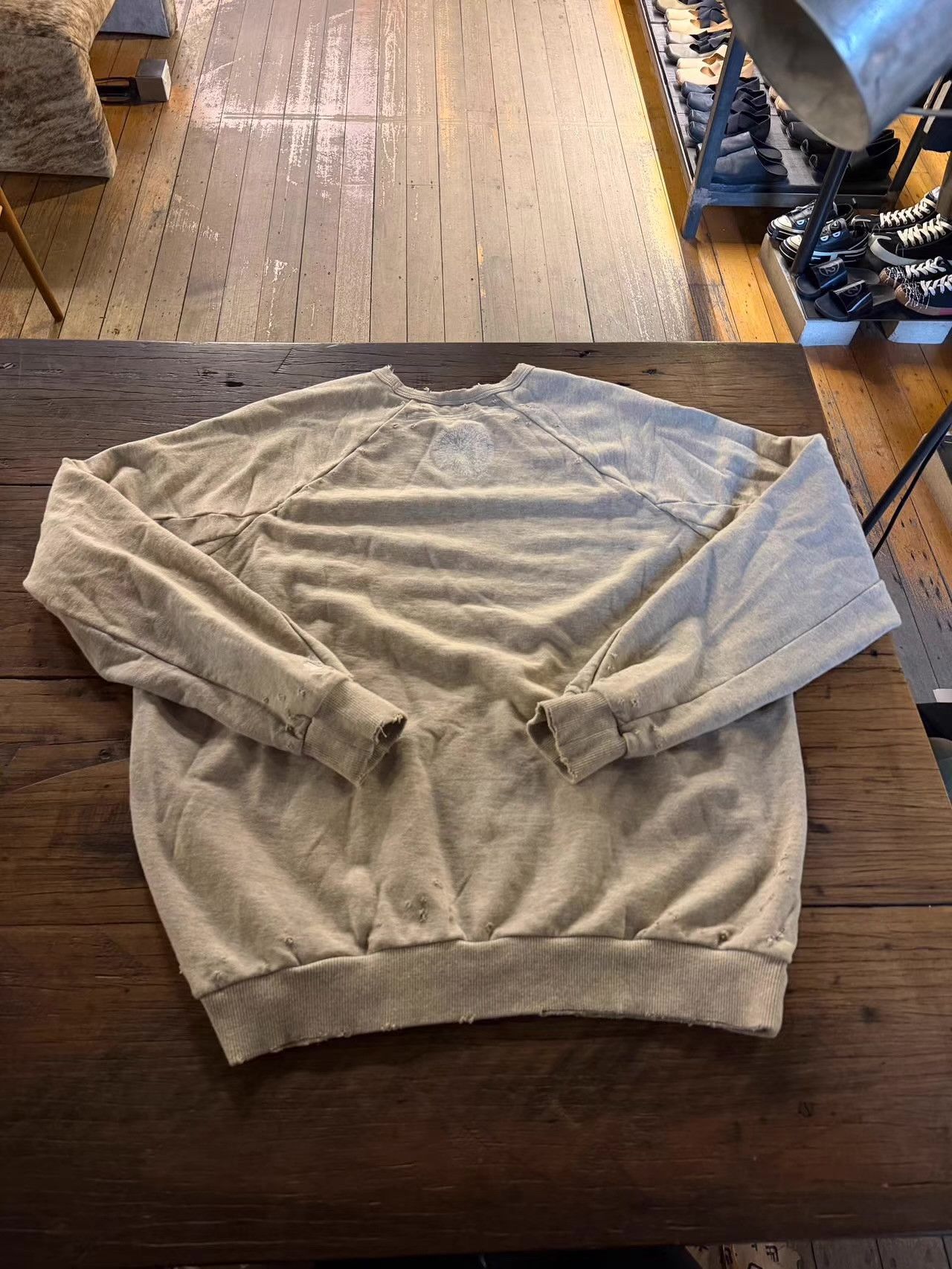 NILOS NILøS 2017FW Grey Distressed Sweatshirt Ｑ25 Size US M / EU 48-50 / 2 - 2 Thumbnail