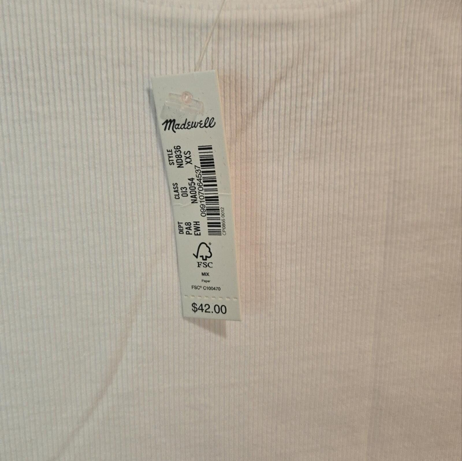 Madewell Madewell Supima Rib Tee- xxs ii Size XXS / US 00 / IT 34 - 3 Thumbnail