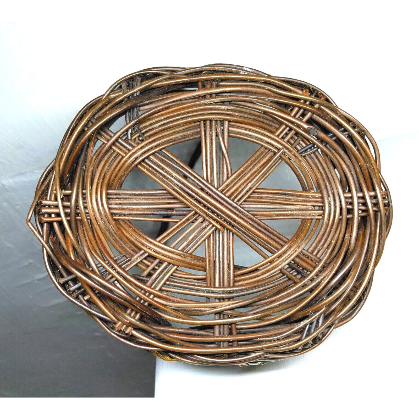 Other Loose Weave Decor Colorful Basket! Semi-Oval Small 6"x7"x8" Size ONE SIZE - 3 Thumbnail