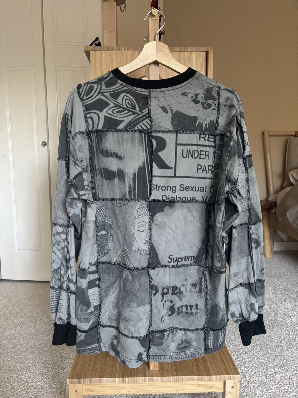 Supreme Supreme Mosaic Patchwork L/S T-shirt Size US M / EU 48-50 / 2 - 2 Thumbnail