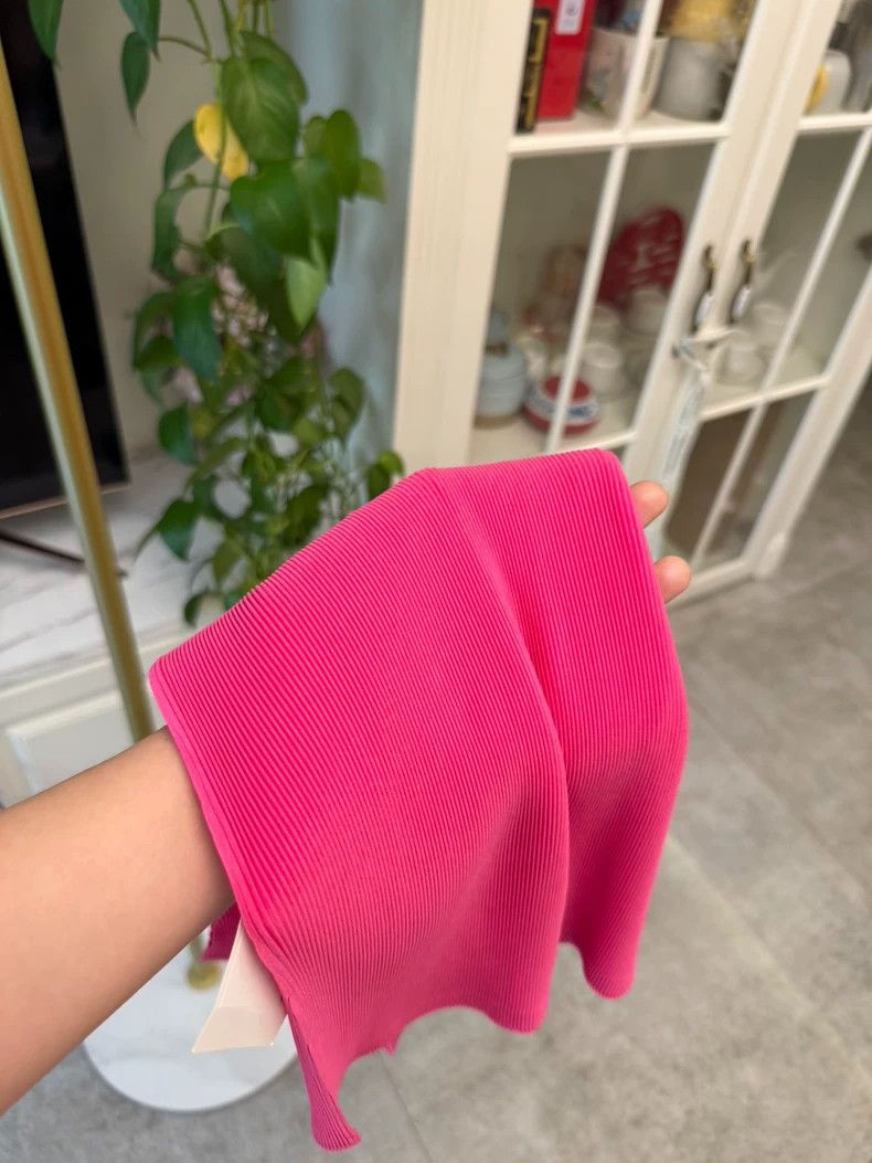 Issey Miyake issey miyake size:3 Pink round-neck pleated short sleeves Size XXS / US 00 / IT 34 - 7 Thumbnail