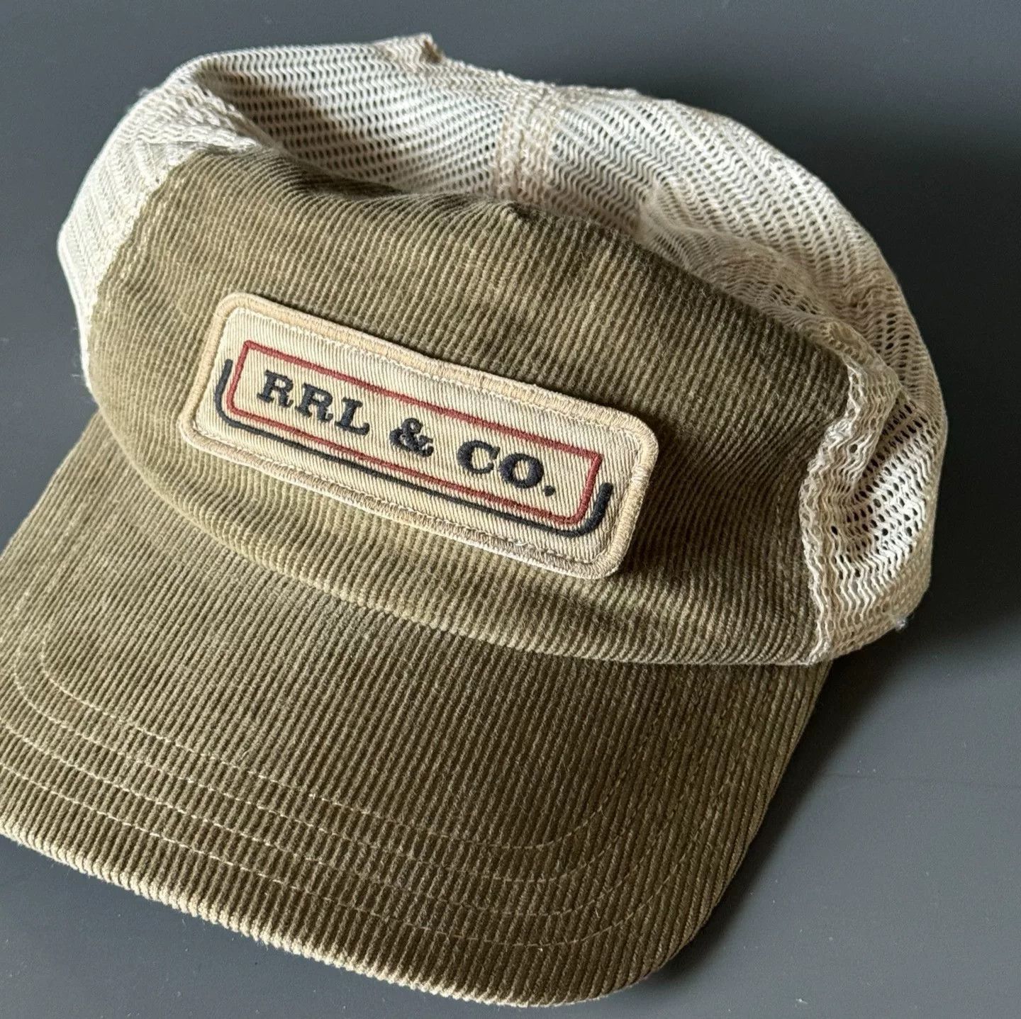 RRL Ralph Lauren RRL Vintage Washed Corduroy Trucker Cap Size ONE SIZE - 1 Thumbnail