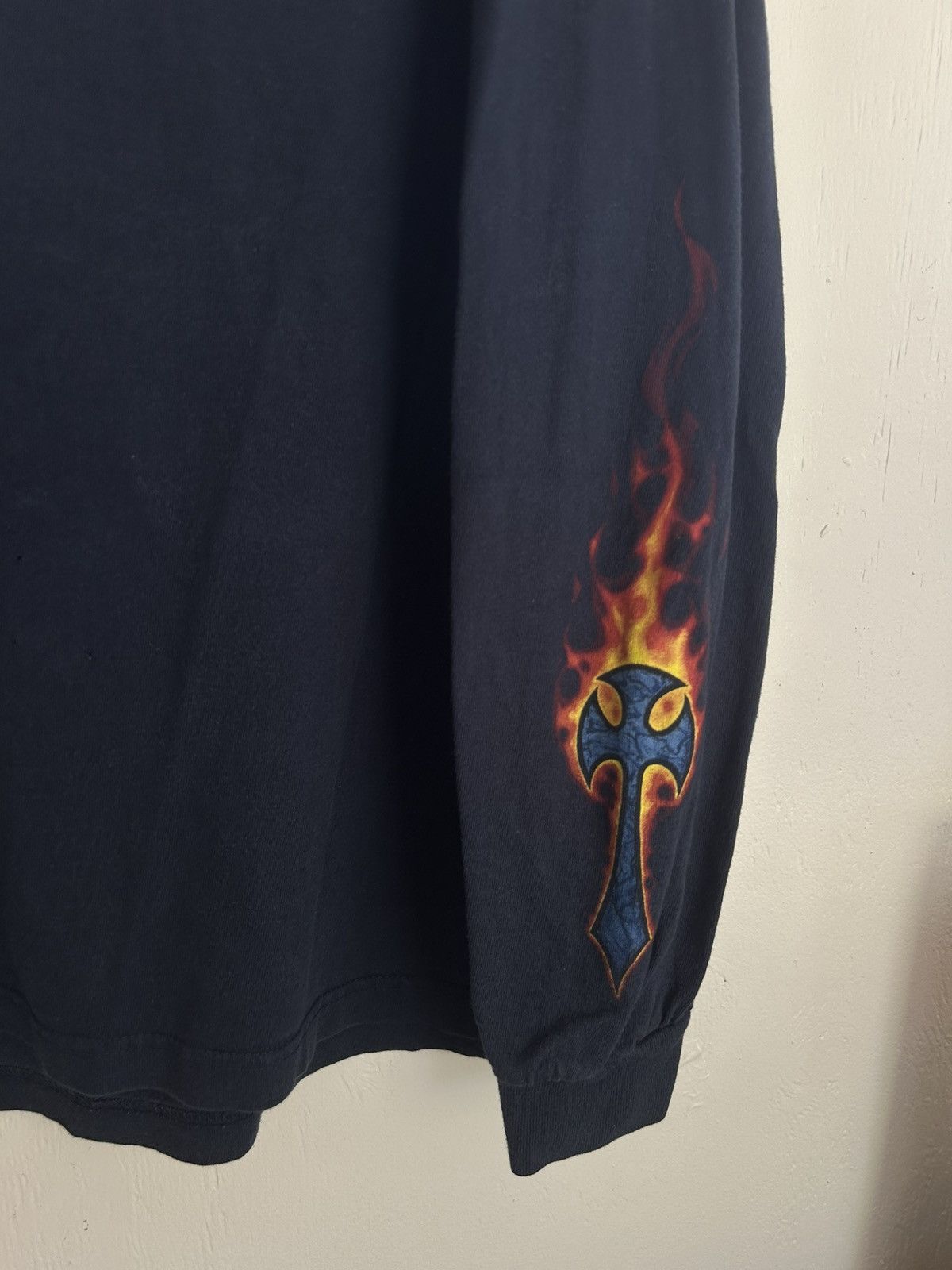 West Coast Choppers Orange County Choppers Cross Flame Longsleeve Navy Biker Tee Size US L / EU 52-54 / 3 - 4 Thumbnail