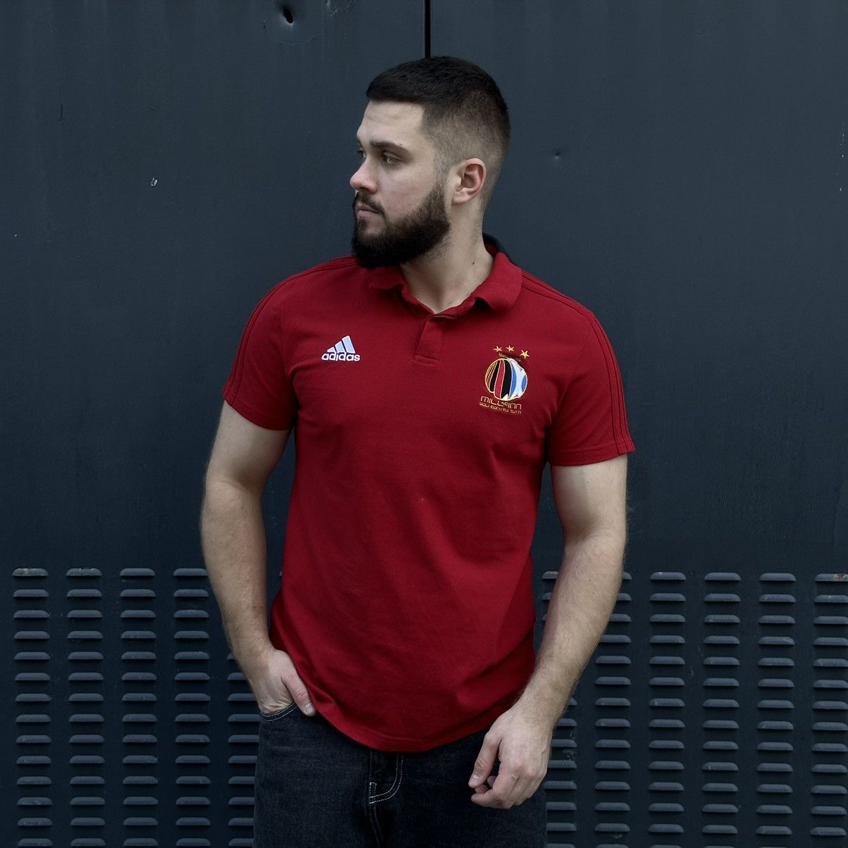 Adidas × Vintage Vintage Adidas Mill In AC Polo T-shirts Sport-wear Size US L / EU 52-54 / 3 - 1 Thumbnail