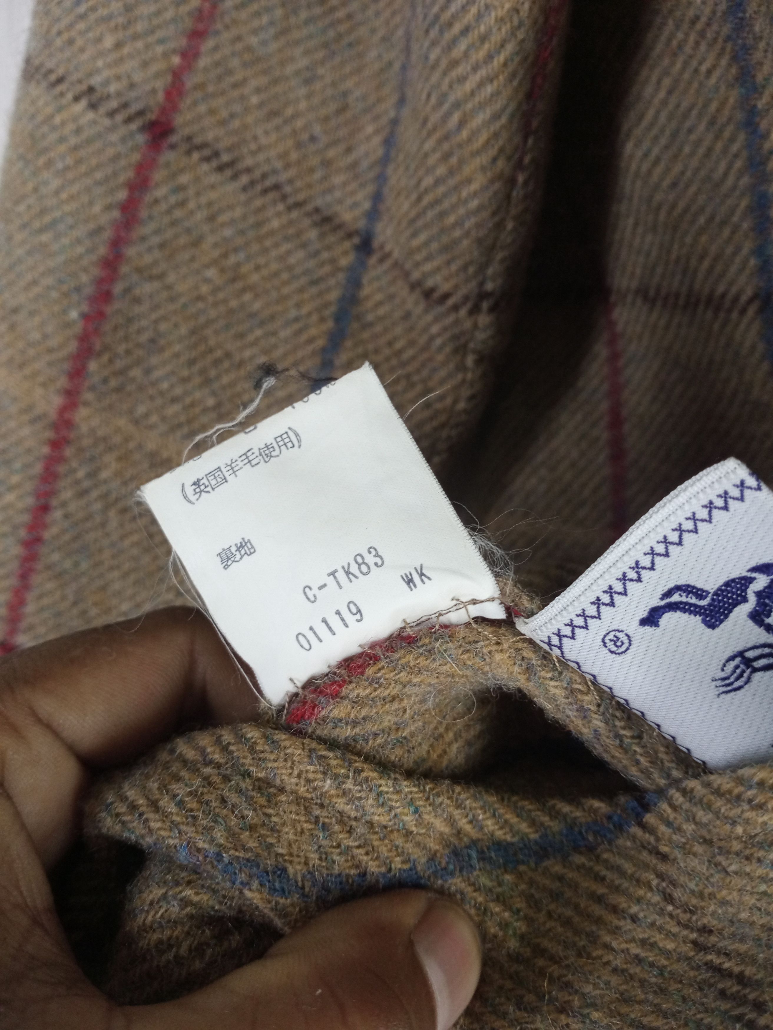 Burberry Rare Vintage 80s Burberrys Reversible Wool Long Jacket Size US M / EU 48-50 / 2 - 10 Thumbnail
