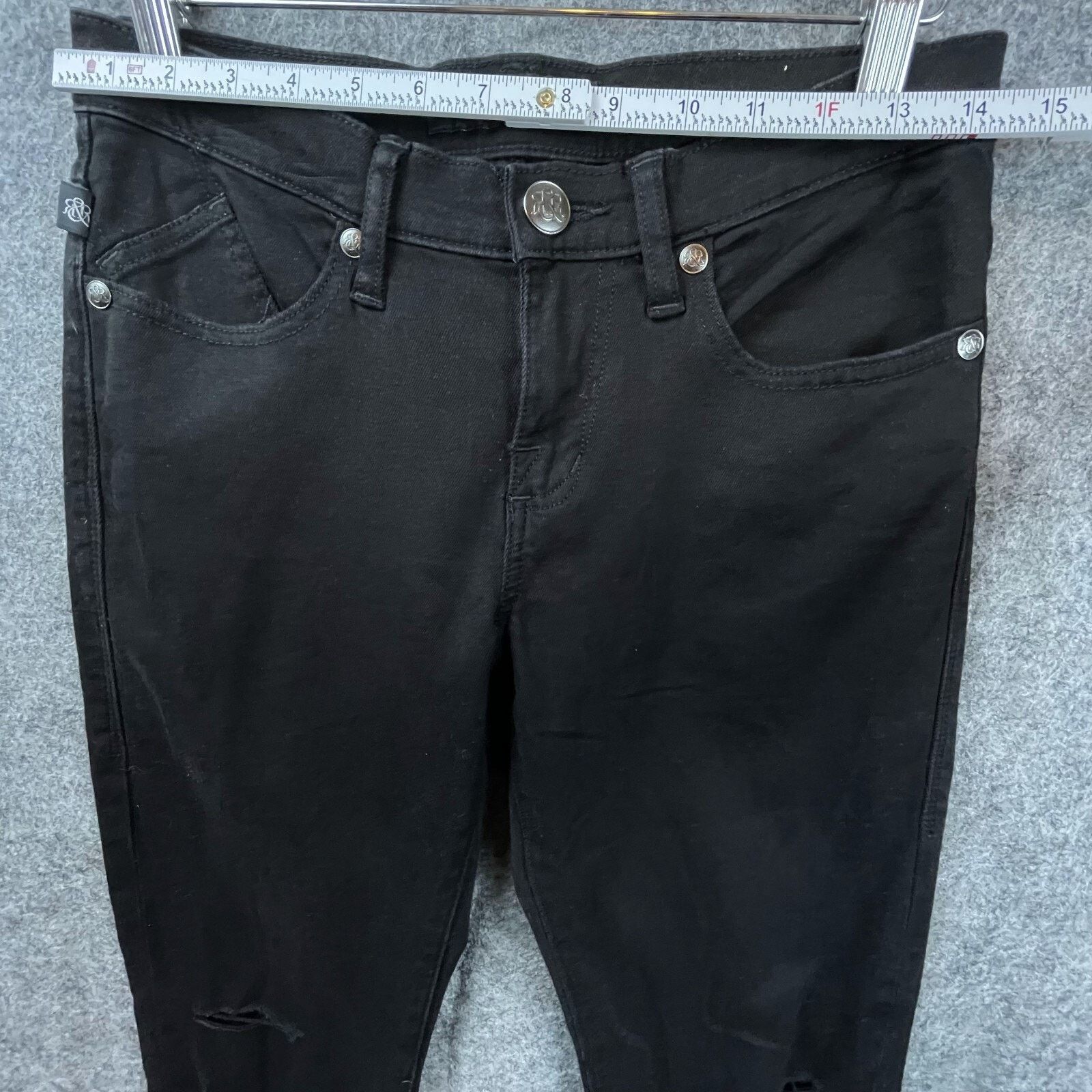 Rock & Republic Rock & Republic Jeans Womens 6 Black Berlin Stretch Skinny Size 28" / US 6 / IT 42 - 4 Thumbnail
