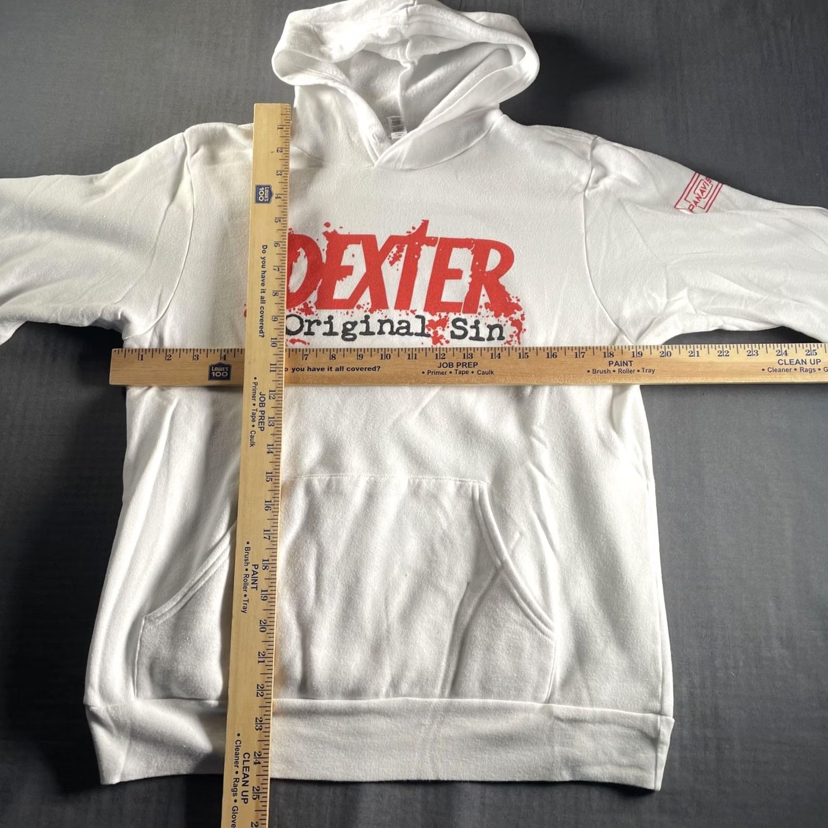 Vintage Dexter Original Sin Hoodie Mens M White Panavision Promo TV Show Pullover Size US M / EU 48-50 / 2 - 6 Thumbnail