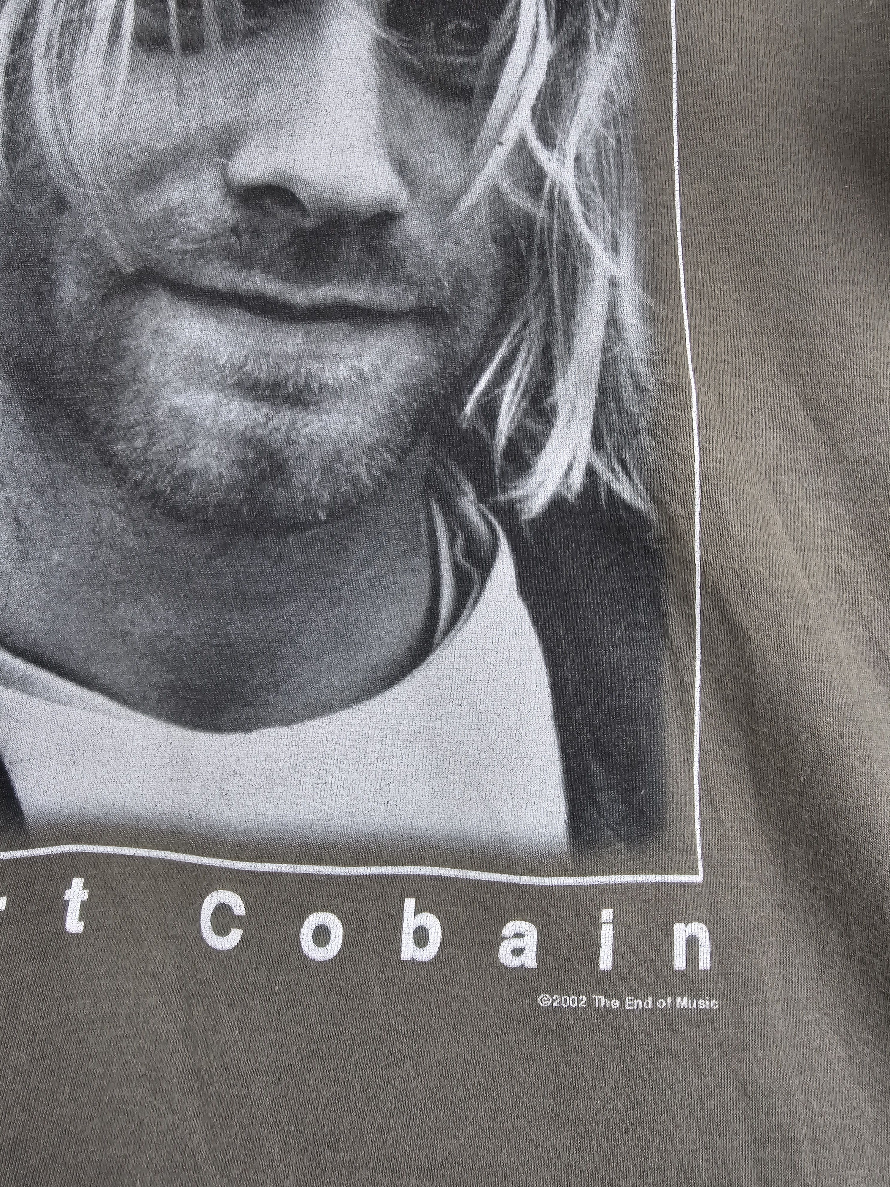 Band Tees × Nirvana × Vintage 2002 Nirvana Kurt Cobain L 21" 28.5" Size US L / EU 52-54 / 3 - 3 Thumbnail