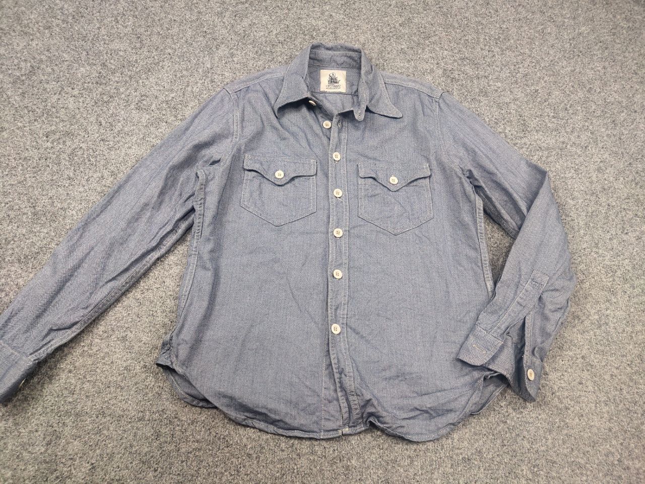 Captain Santors Captain Santors Italy Button Blue Heritage Workwear Shirt Size US S / EU 44-46 / 1 - 3 Thumbnail