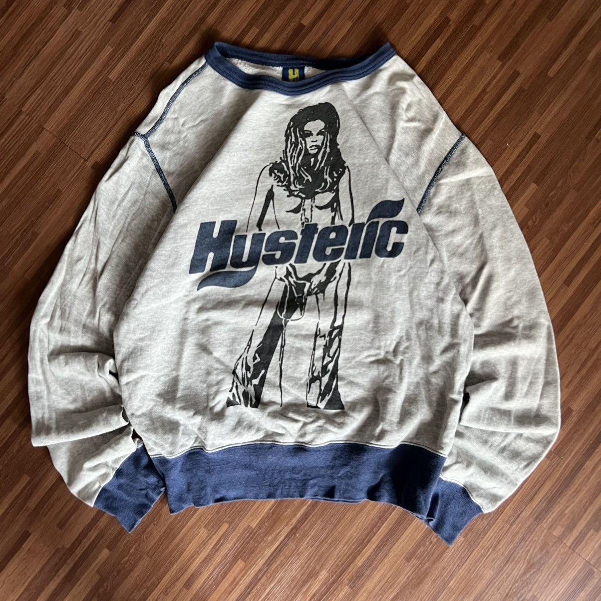 Hysteric Glamour × Japanese Brand × Vintage “HYSTERIC GLAMOUR” TRASHED NAKED GIRL SWEATSHIRT Size M / US 6-8 / IT 42-44 - 1 Thumbnail