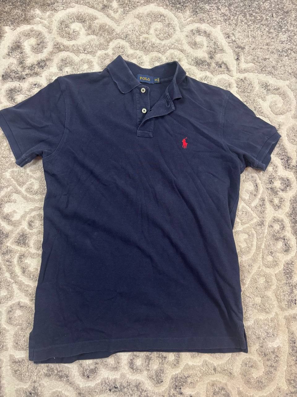 Polo Ralph Lauren Men's Polo Ralph Lauren Custom Fit polo shirt, navy blue, M Size US M / EU 48-50 / 2 - 4 Thumbnail