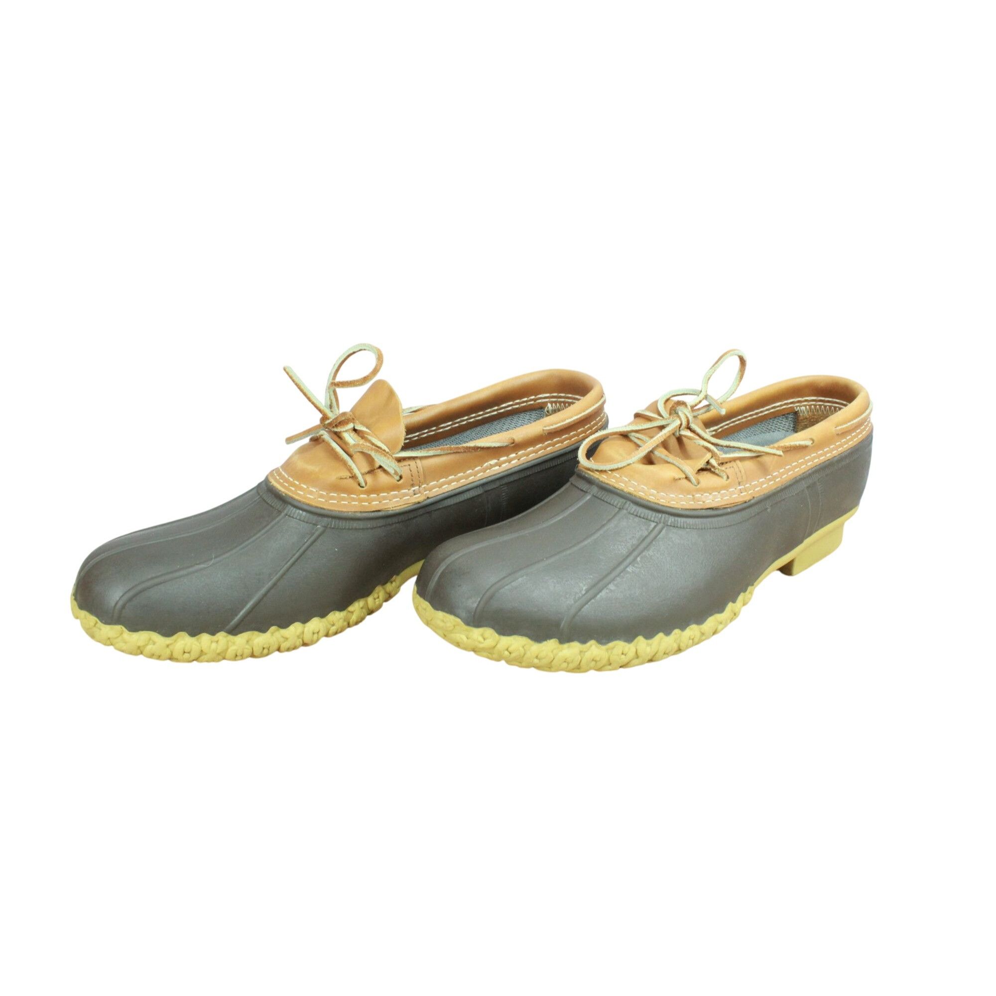L.L. Bean × Leather LL Bean Rubber Slip On Unlined Moccasin Gumshoes Duck Boots Size US 14 / EU 47 - 2 Thumbnail
