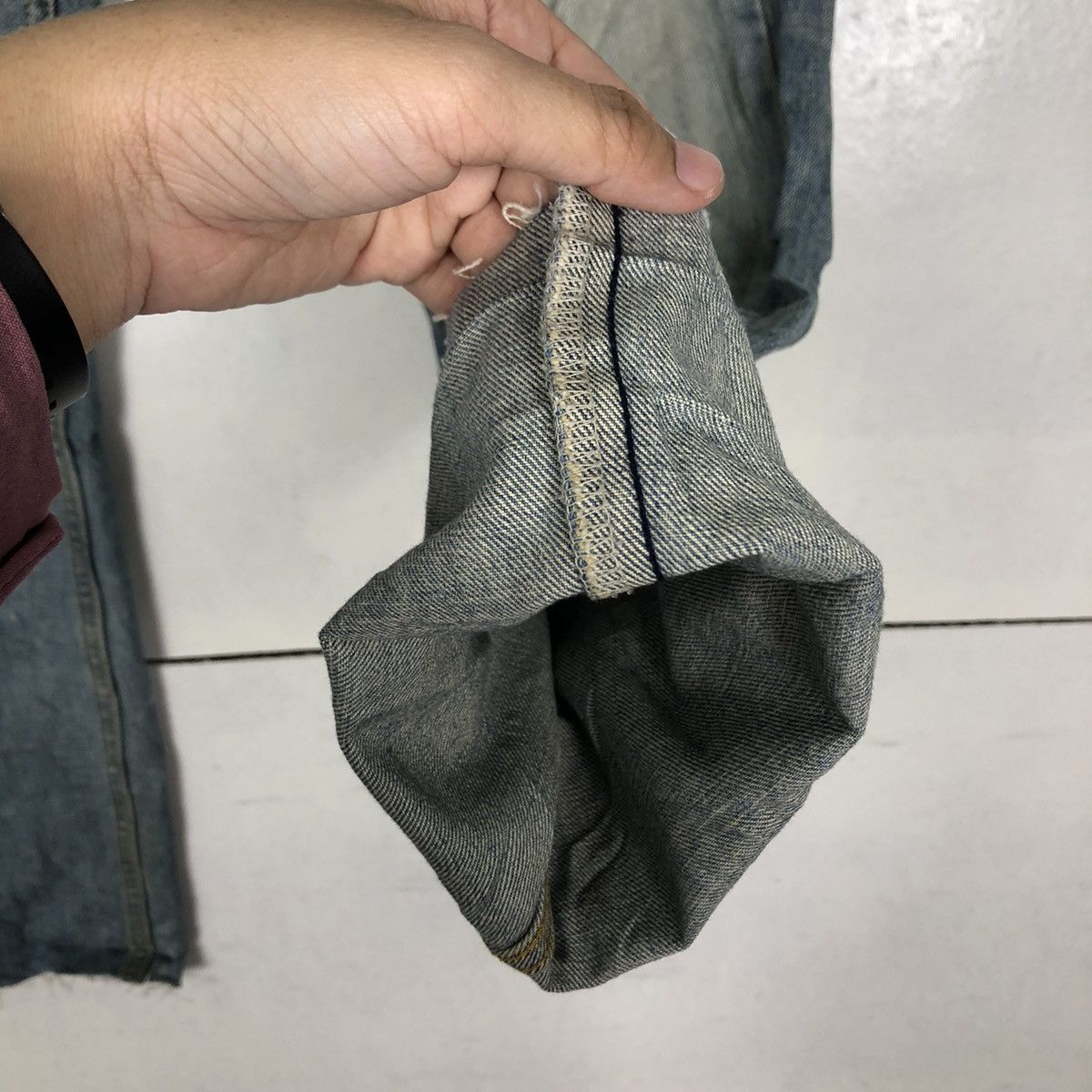Japanese Brand 🔥90s Vintage Rare Distressed Denim Jeans Japan Issey Miyake Size US 31 - 12 Thumbnail