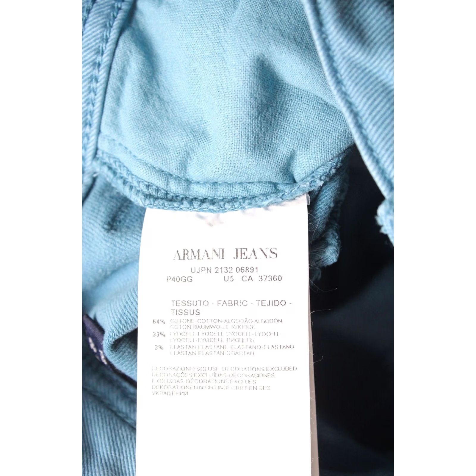 Vintage ARMANI JEANS Jeans Women's US 27 Slim Pocket Zip Fly Blue Size 27" / US 4 / IT 40 - 8 Thumbnail