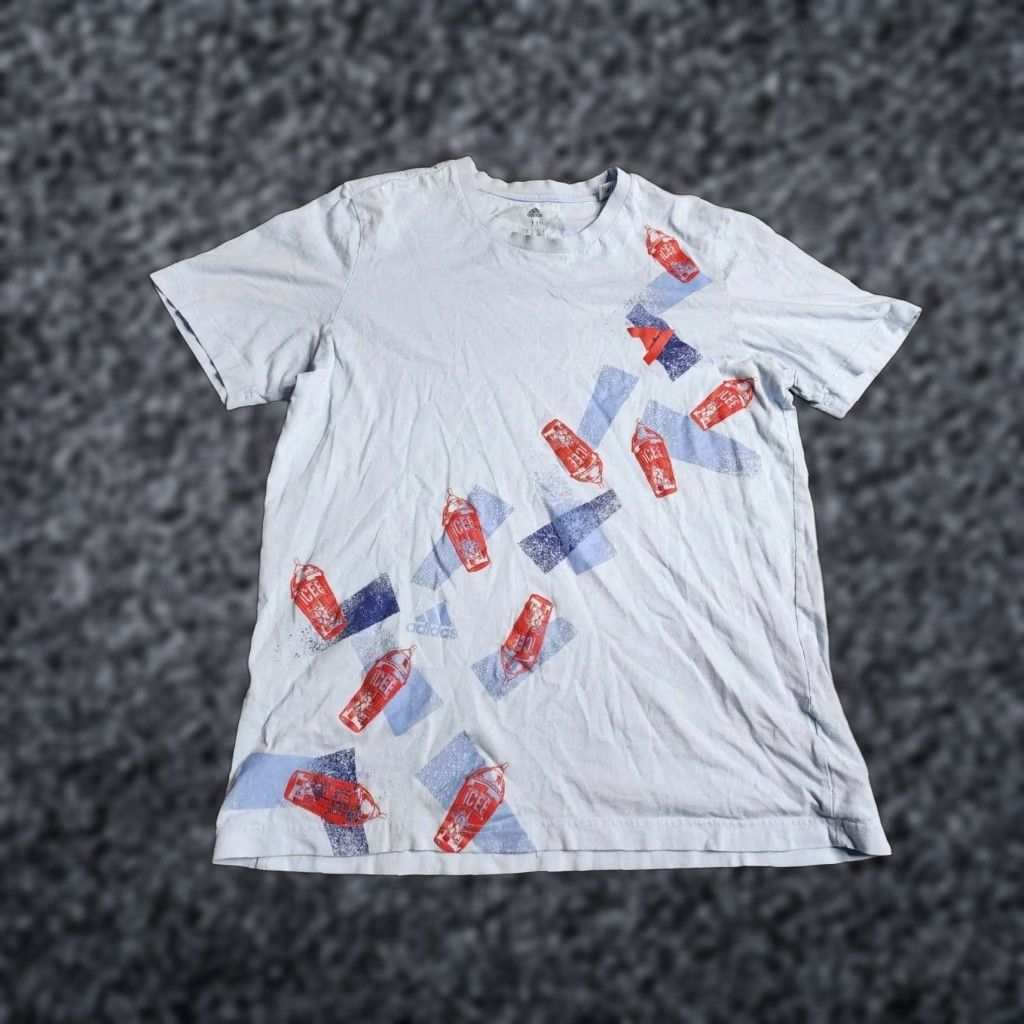 Adidas Adidas Trae Young X ICEE T Shirt Glow Blue Mens M Size US M / EU 48-50 / 2 - 1 Thumbnail