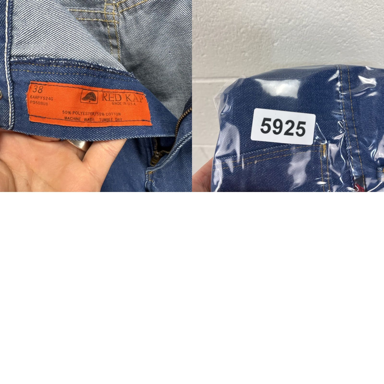 Vintage VINTAGE Red Cap Jeans Jeans Mens 38 Blue Straight 36 Inseam 80s USA Made Wide Leg Denim Pants Man Blue 5-Pocket Cowboy Vintage 80s Mens Size US 38 / EU 54 - 10 Thumbnail
